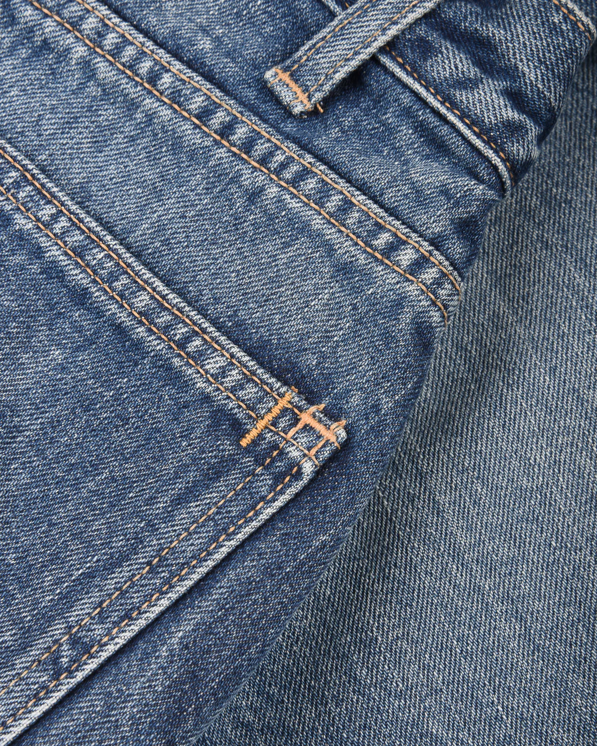 CIOTA WIDE BAGGY 5 POCKET PANTS - MEDIUM BLUE - Image 7