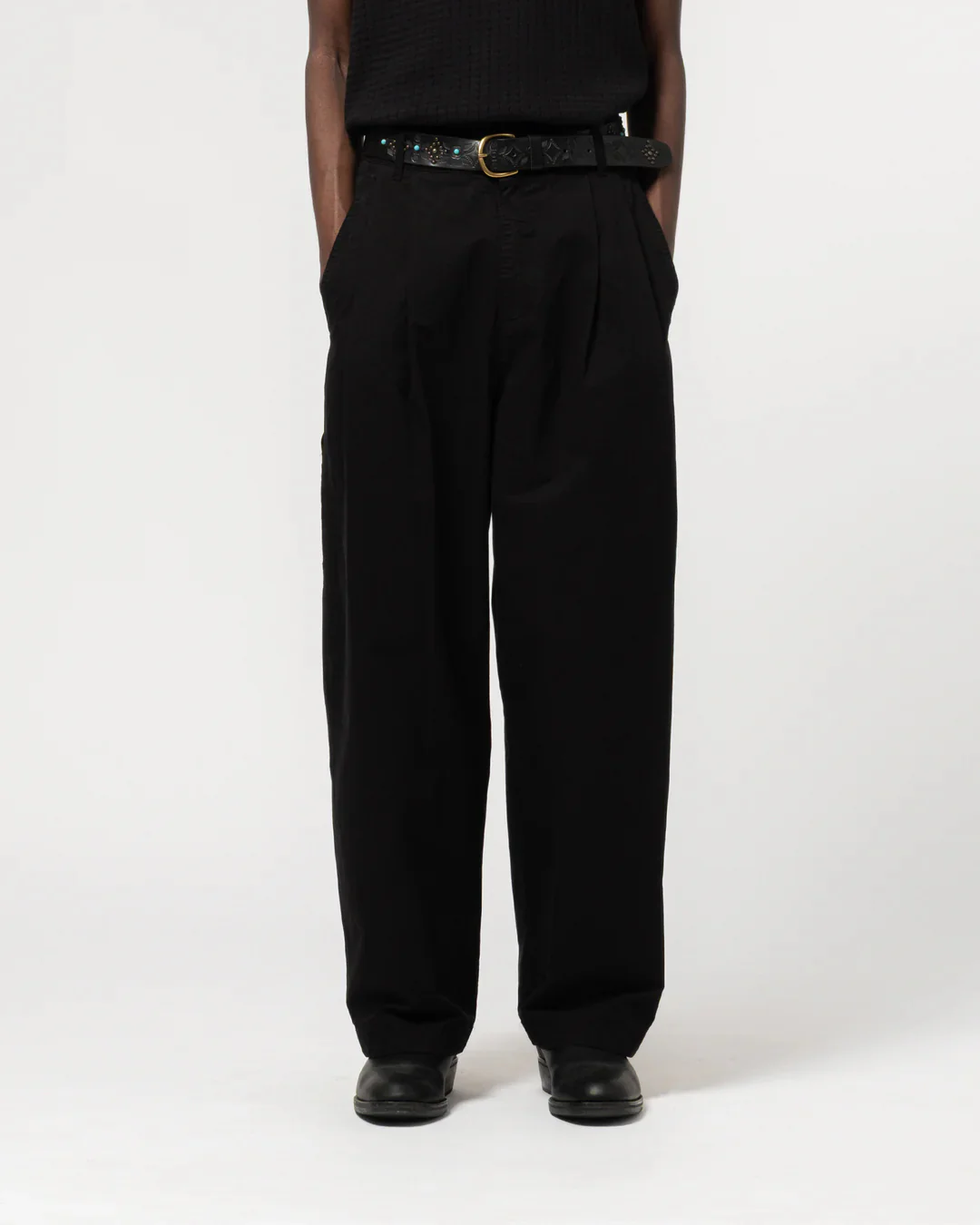 EAT DUST AMBASSADOR PANTS - CRISPY COTTON - BLACK - Image 3