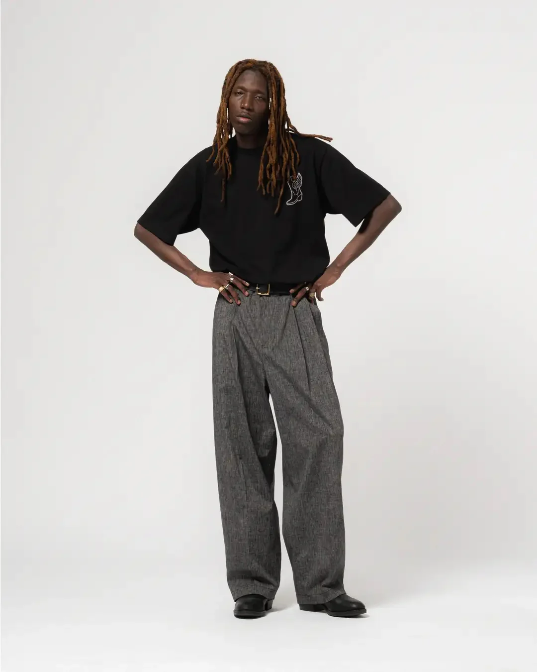 EAT DUST AMBASSADOR PANTS - GIORGIO COTTON - ASPHALT - Image 7