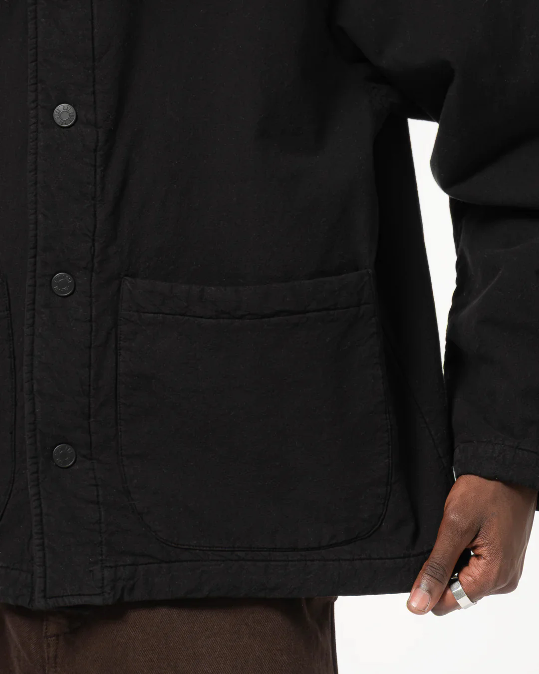 EAT DUST QUILTED SONORA JACKET - FADED BLACK - Image 7