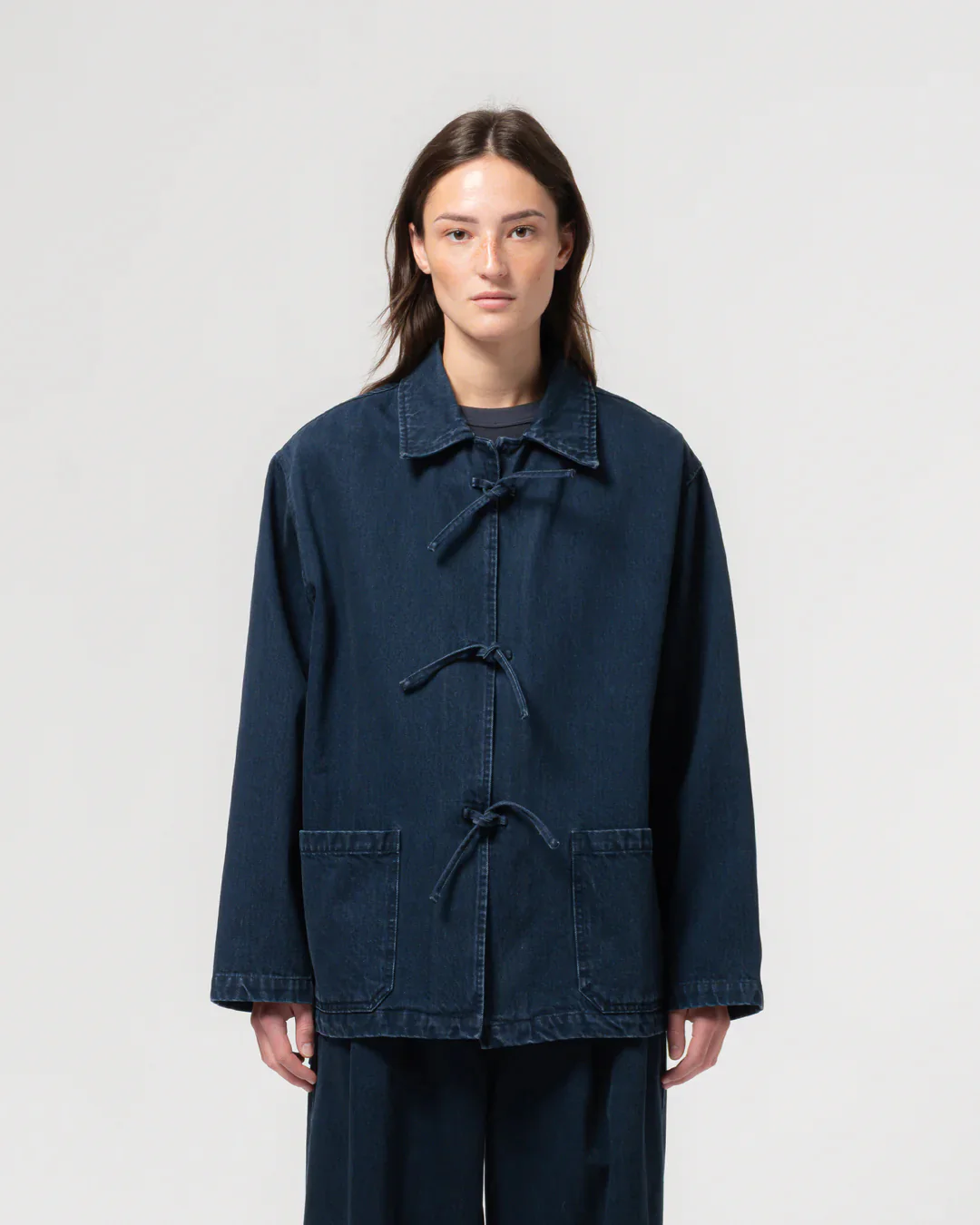 EAT DUST TEMPLE JACKET - BLUE ENIGMA DENIM
