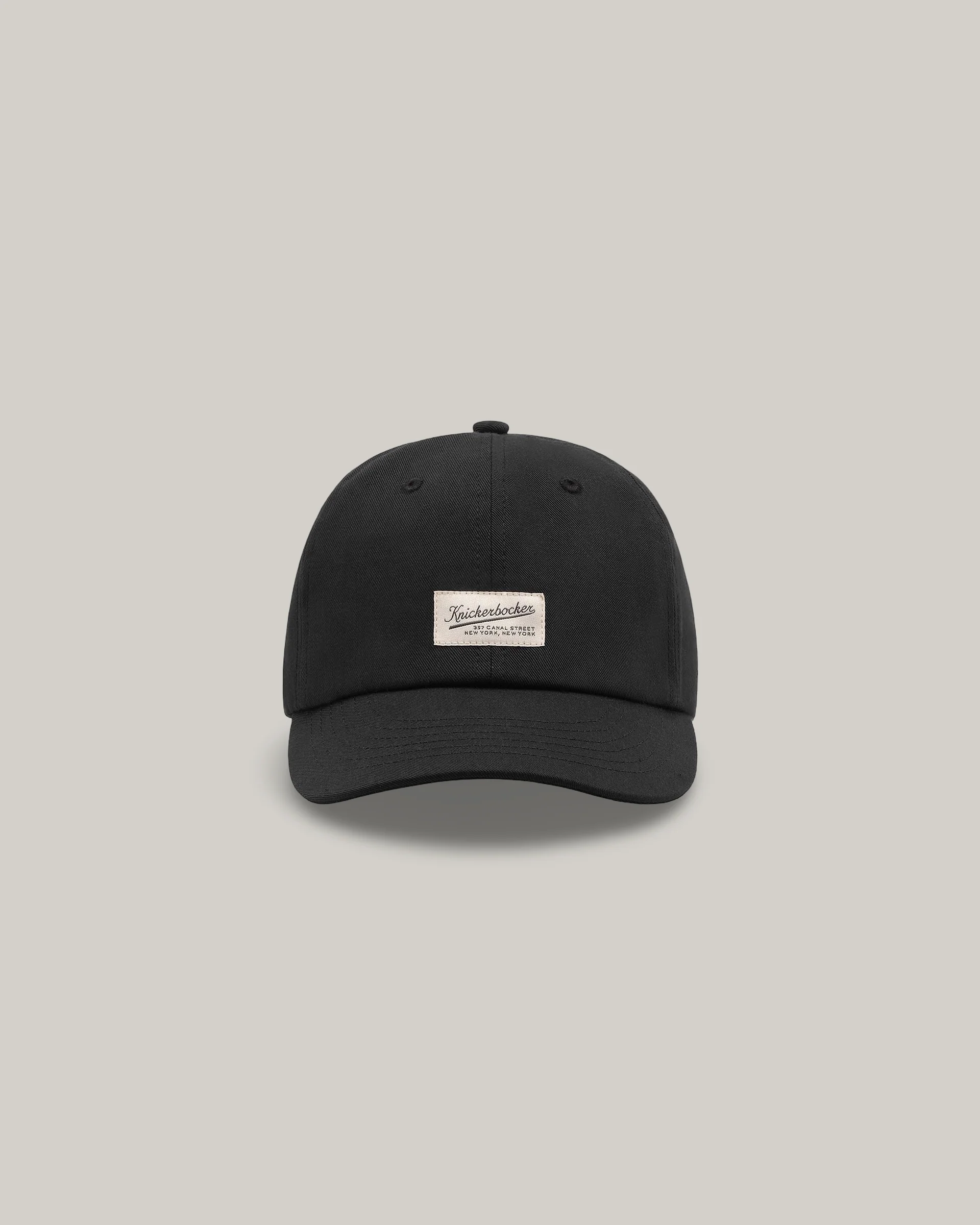 KNICKERBOCKER FLAGSHIP TWILL CAP - BLACK