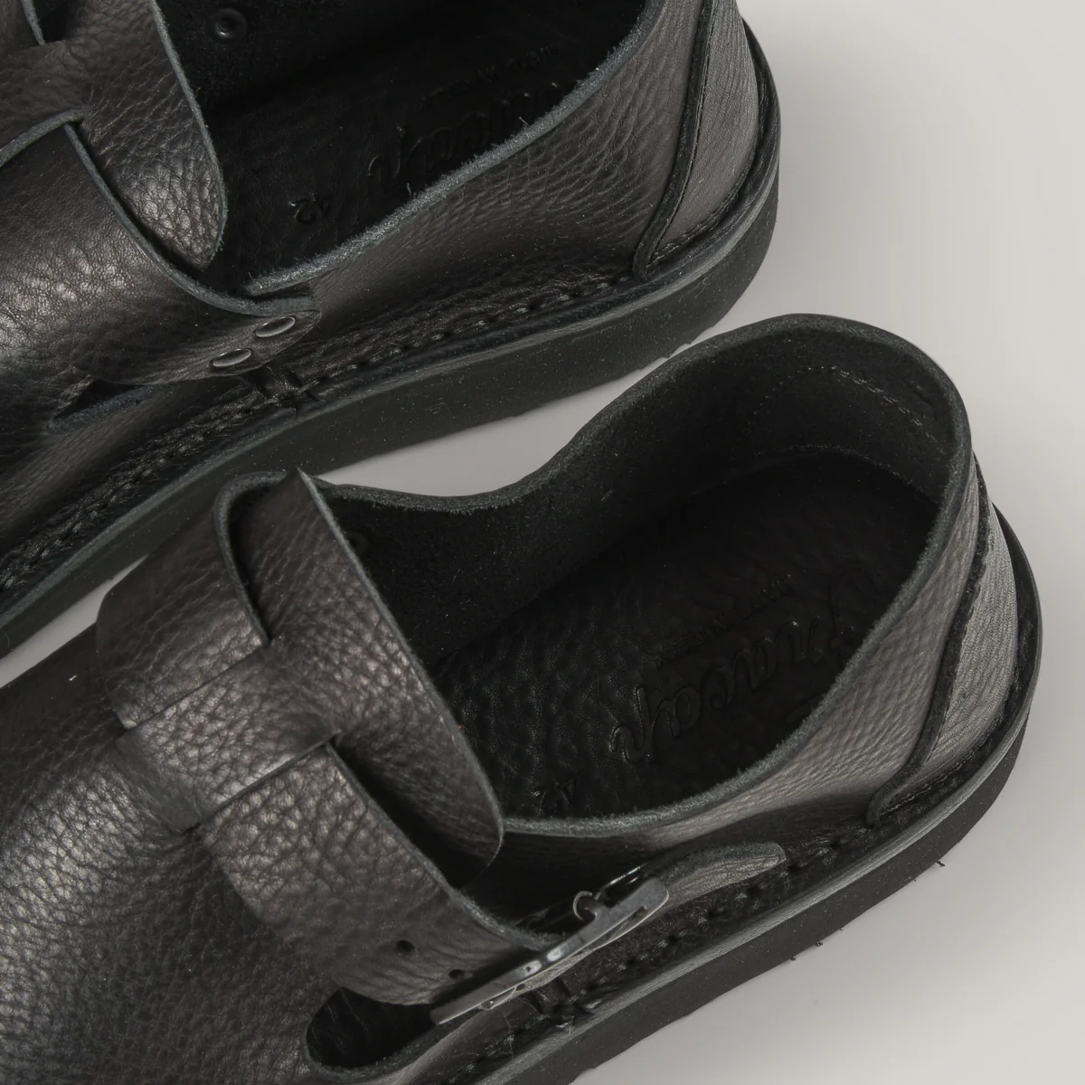 FRACAP D151 SANDALS - BLACK - Image 4