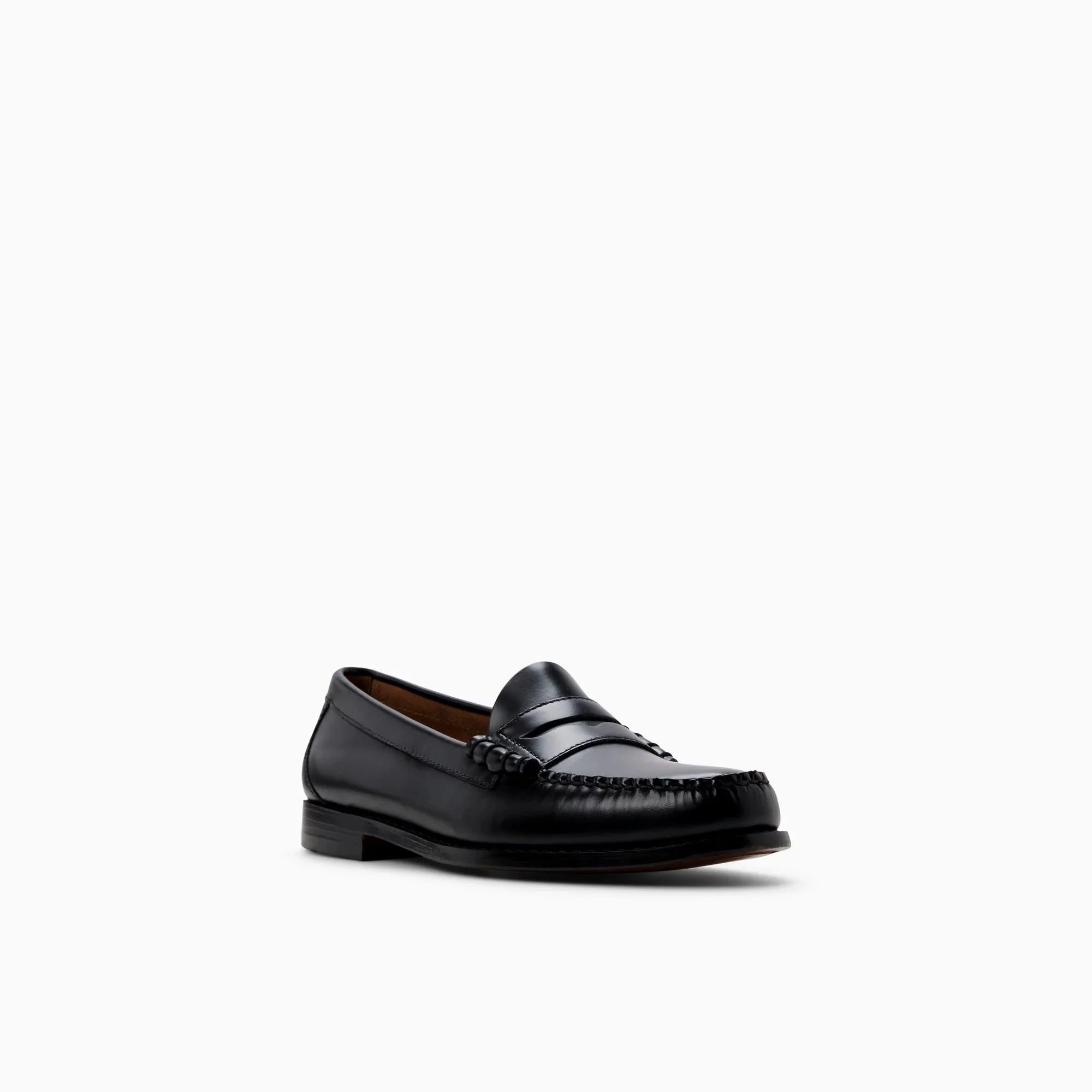 G. H. BASS -  WEEJUN LARSON MOC PENNY LOAFER - BLACK LEATHER - Image 3