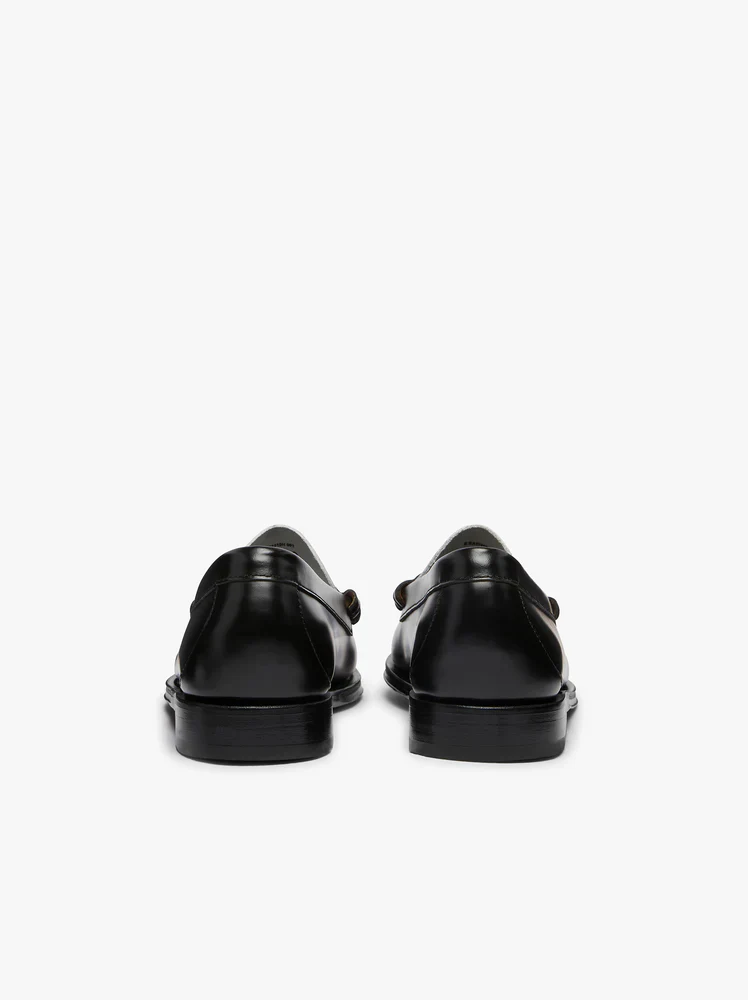 G. H. BASS -  WEEJUN WOMEN'S PENNY - BLACK/ WHITE - Image 6
