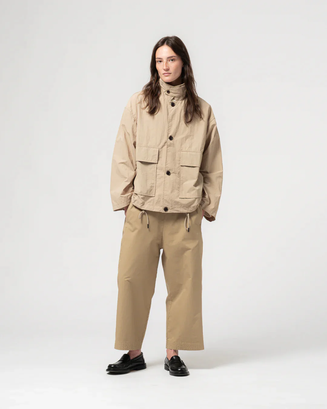 GIRLS OF DUST COVE JACKET - FUJI NYLON - OYSTER - Image 2