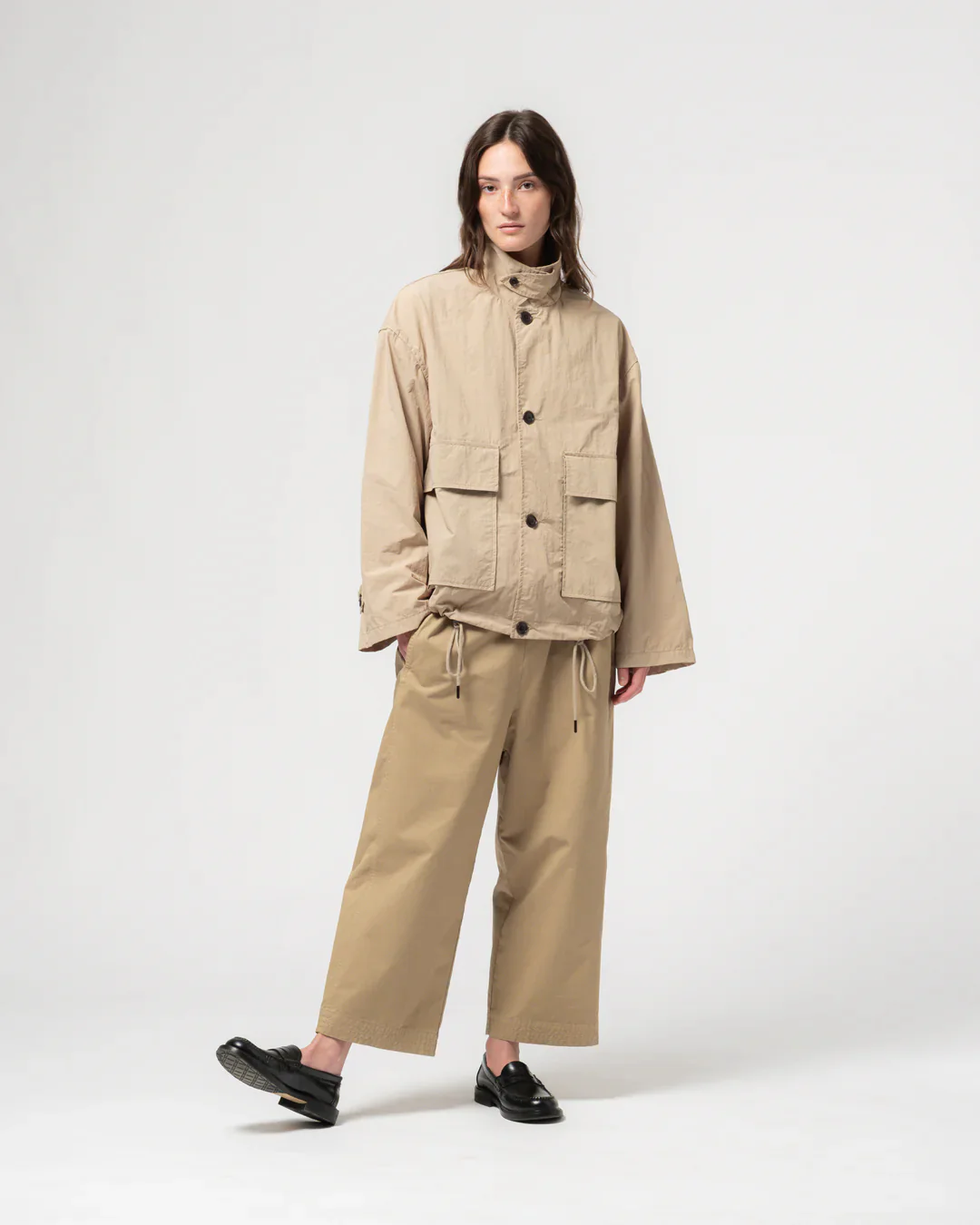 GIRLS OF DUST COVE JACKET - FUJI NYLON - OYSTER - Image 3