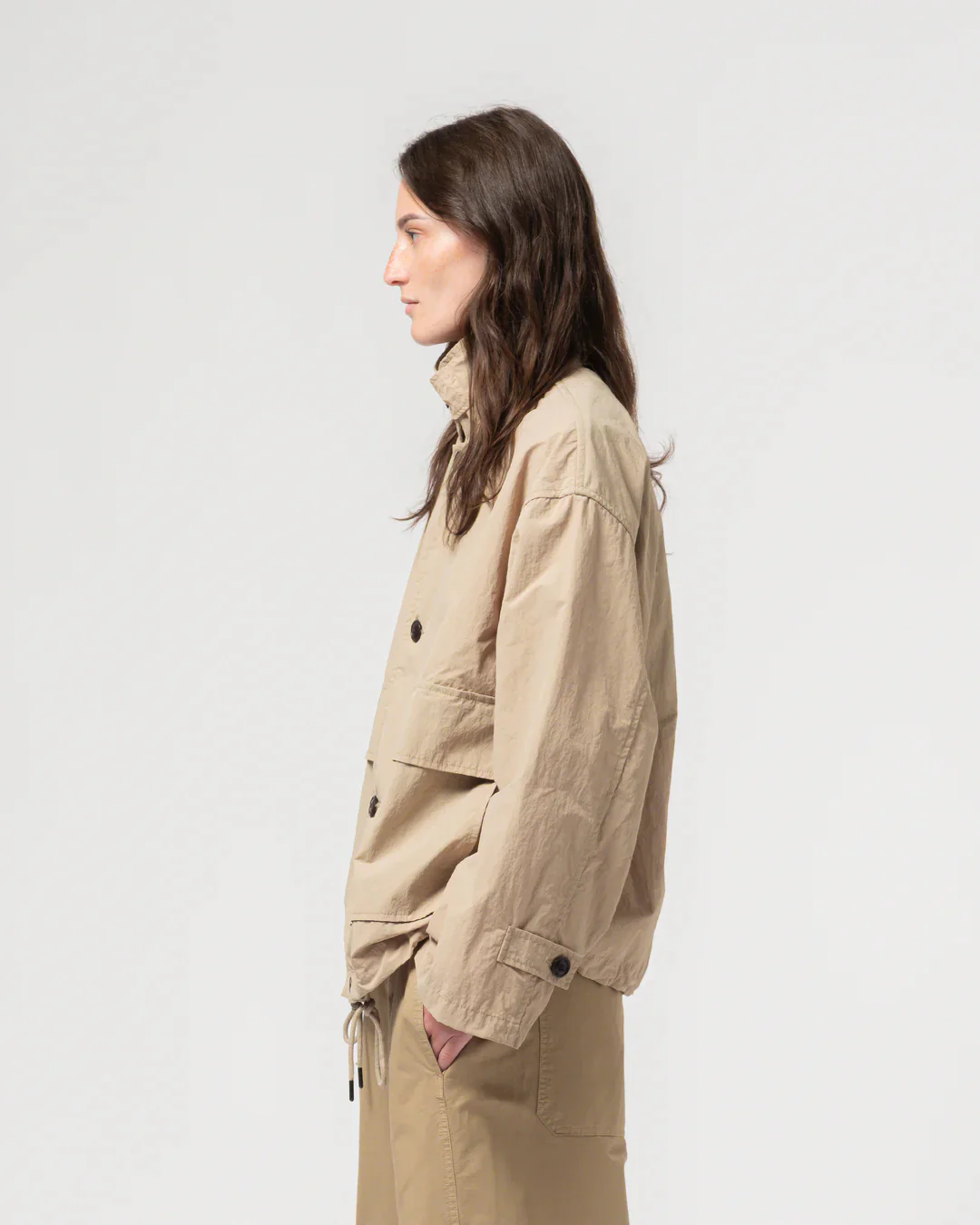 GIRLS OF DUST COVE JACKET - FUJI NYLON - OYSTER - Image 4
