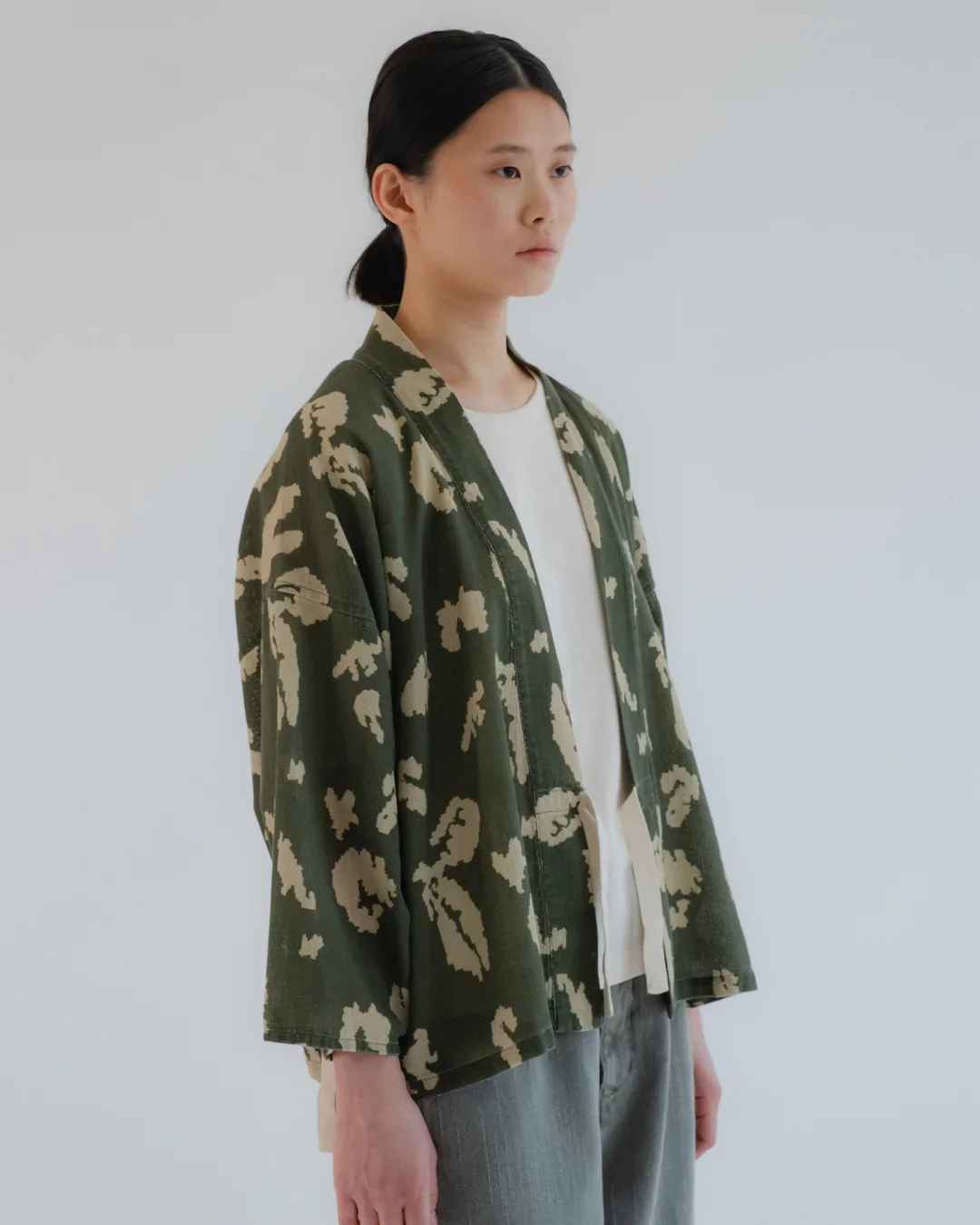 GIRLS OF DUST KIMONO - CLOUD CAMO MESH - LIGHT GREEN/ OFF WHITE - Image 7