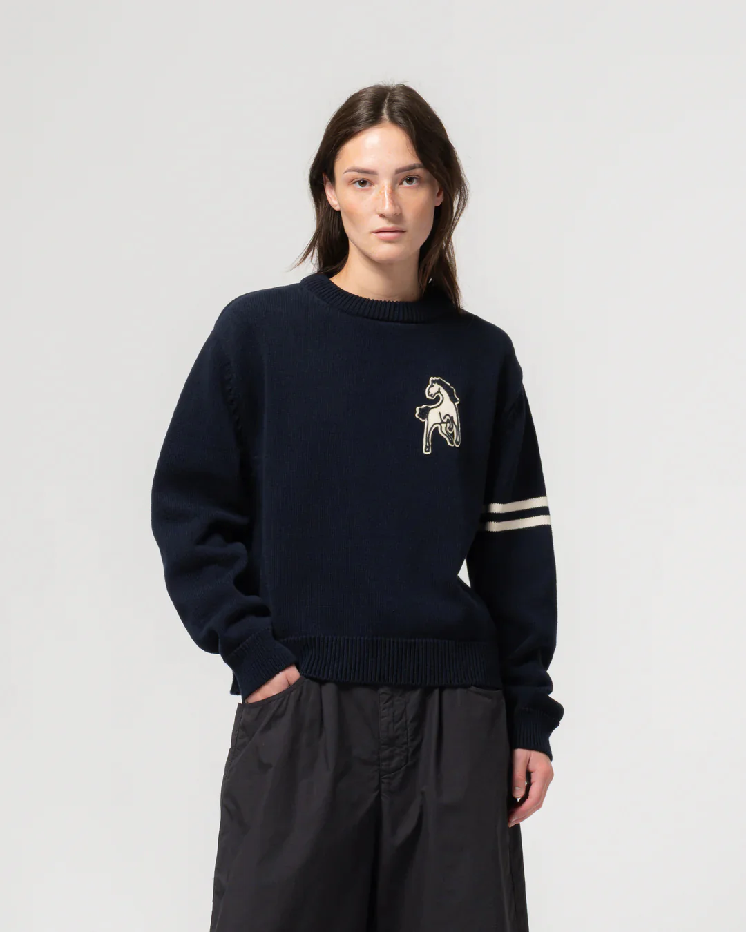 GIRLS OF DUST LEAGUE SWEATER - INDIA BLUE