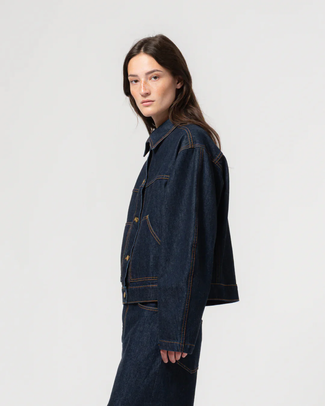 GIRLS OF DUST MIAMI JACKET - CENTURY DENIM - BLUE RINSE - Image 5