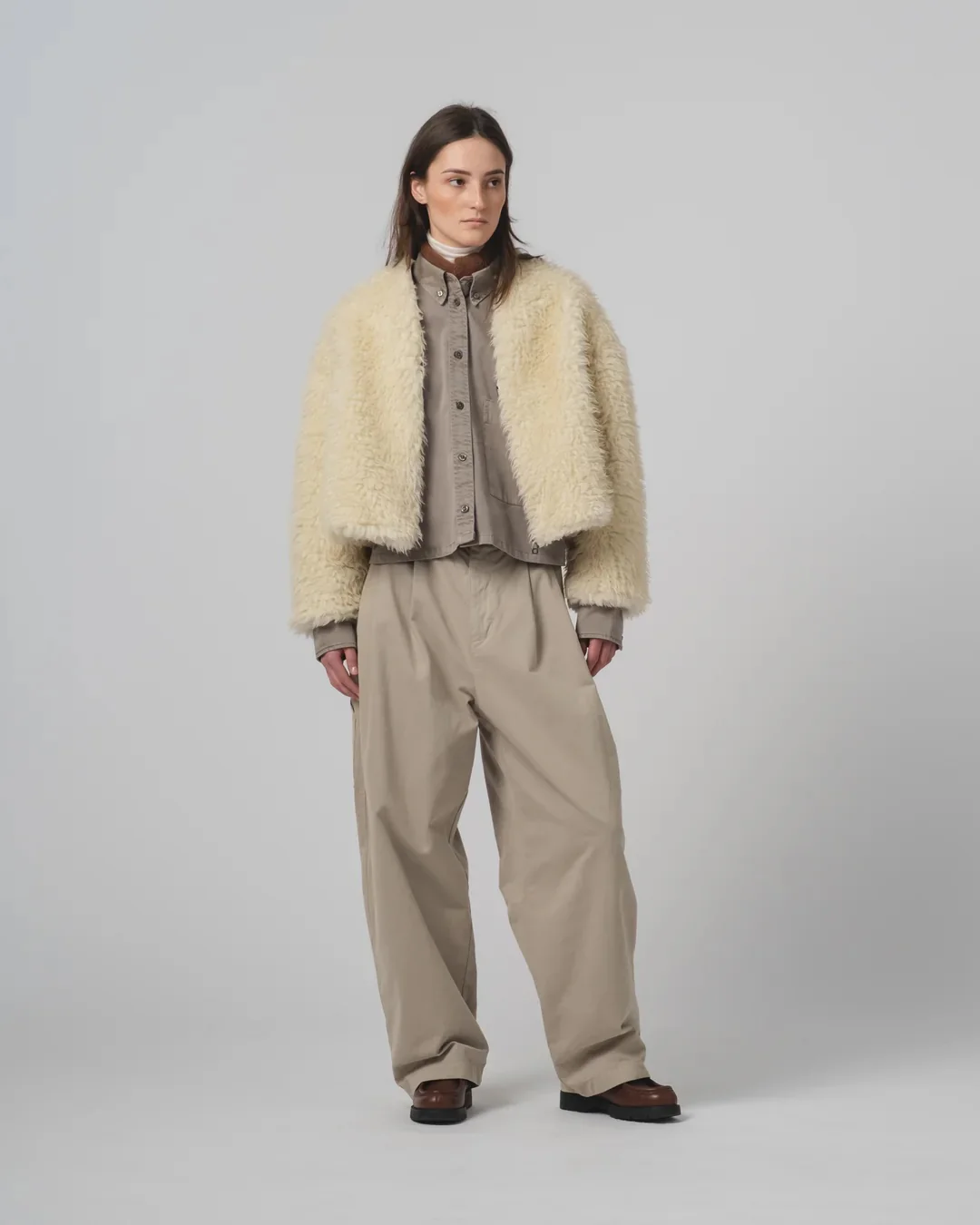 GIRLS OF DUST SHETLAND JACKET - ALASKA FLUFF - ECRU - Image 6