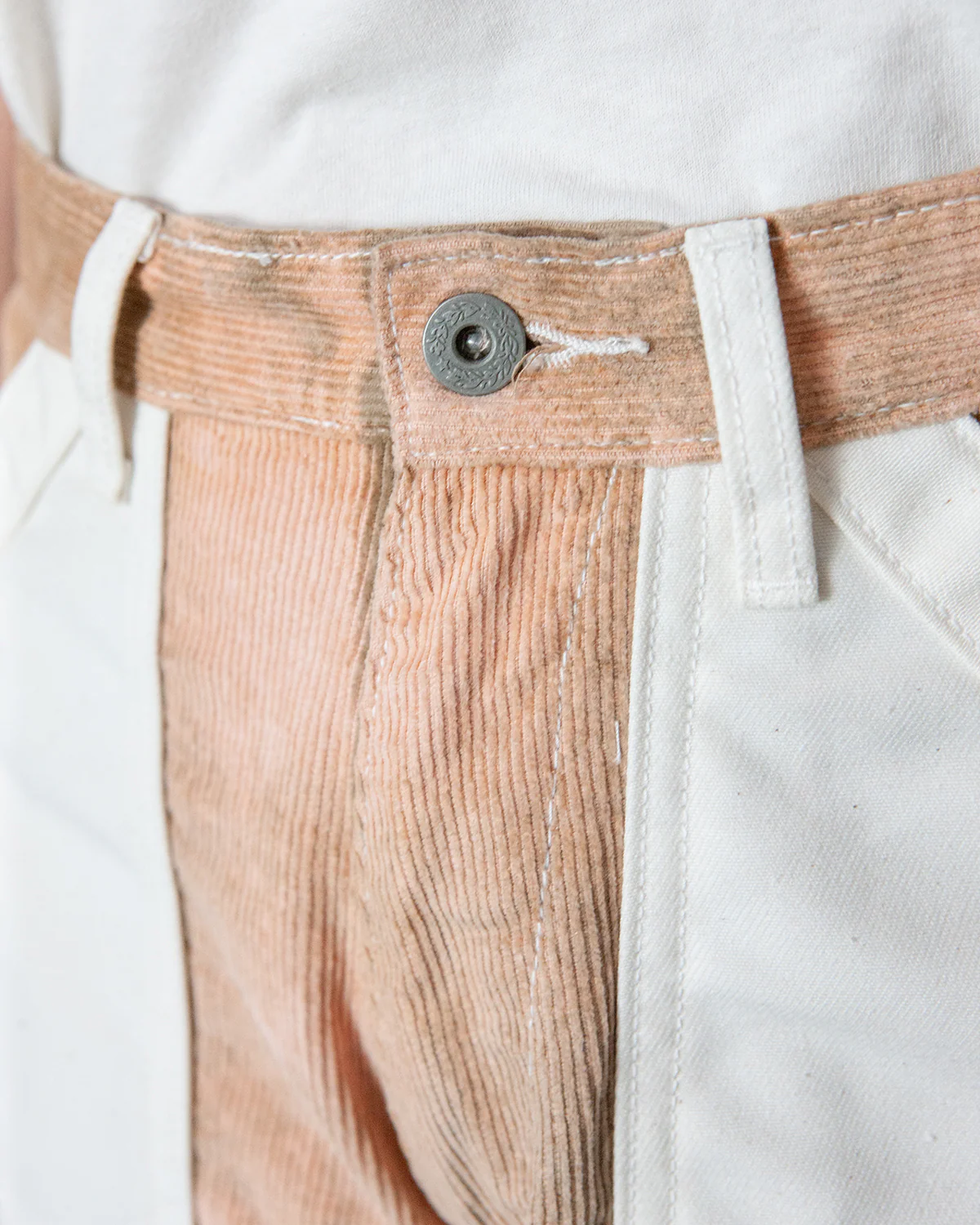 GOOD 'OL WHATS-HER-FACE by W'MENSWEAR FREEDOM FATIGUE TROUSER - CREAM CORDUROY - Image 6