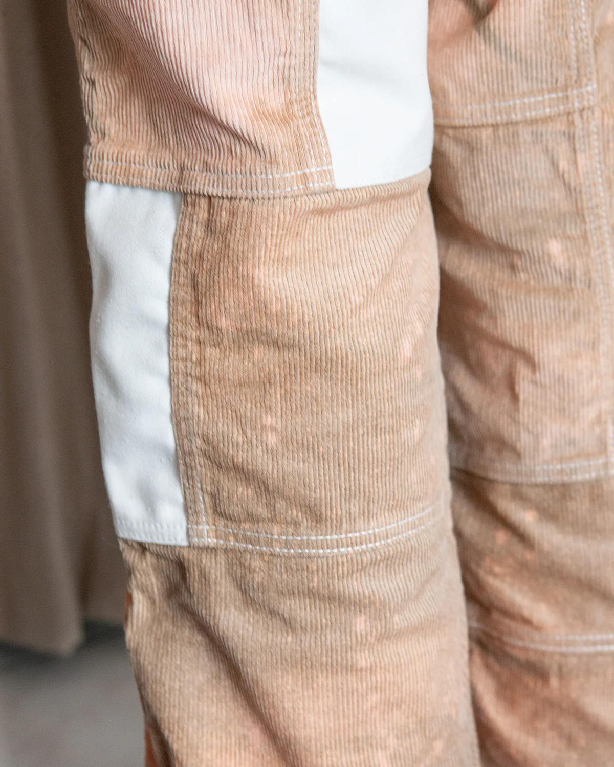 GOOD 'OL WHATS-HER-FACE by W'MENSWEAR FREEDOM FATIGUE TROUSER - CREAM CORDUROY - Image 7