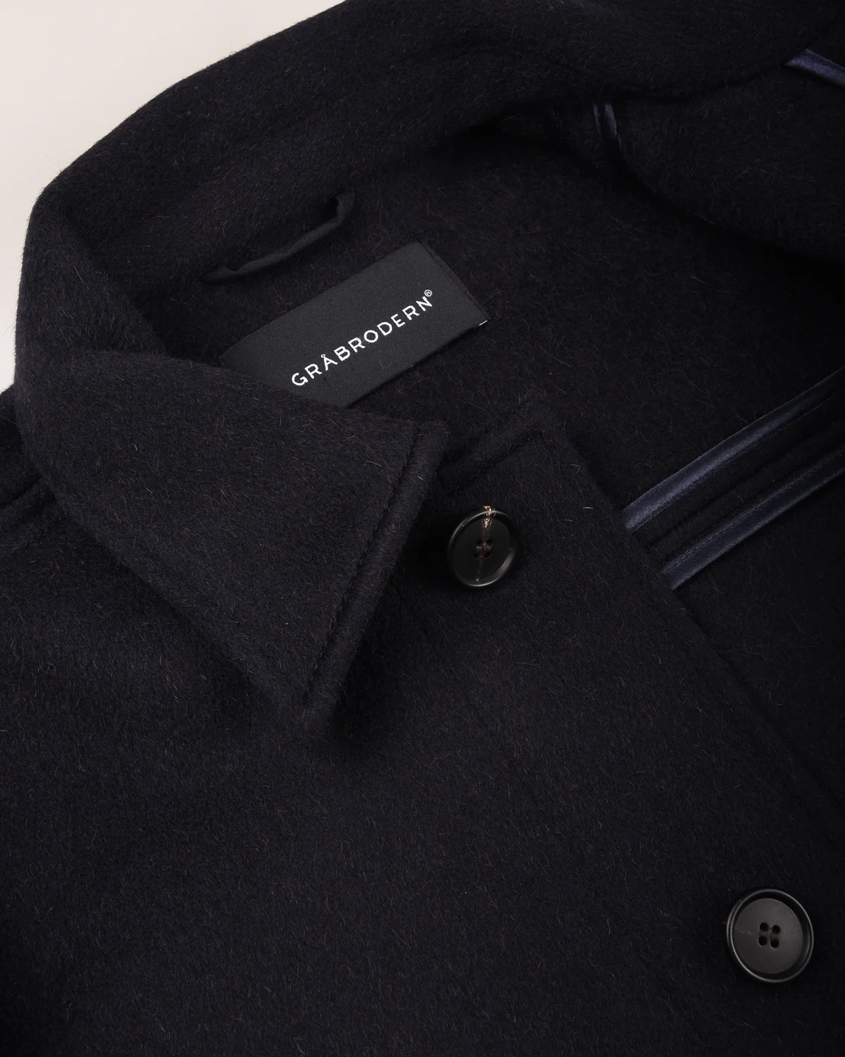 GRĂ…BRODERN HENRIK WOOL JACKET - DARK NAVY BLUE - Image 4