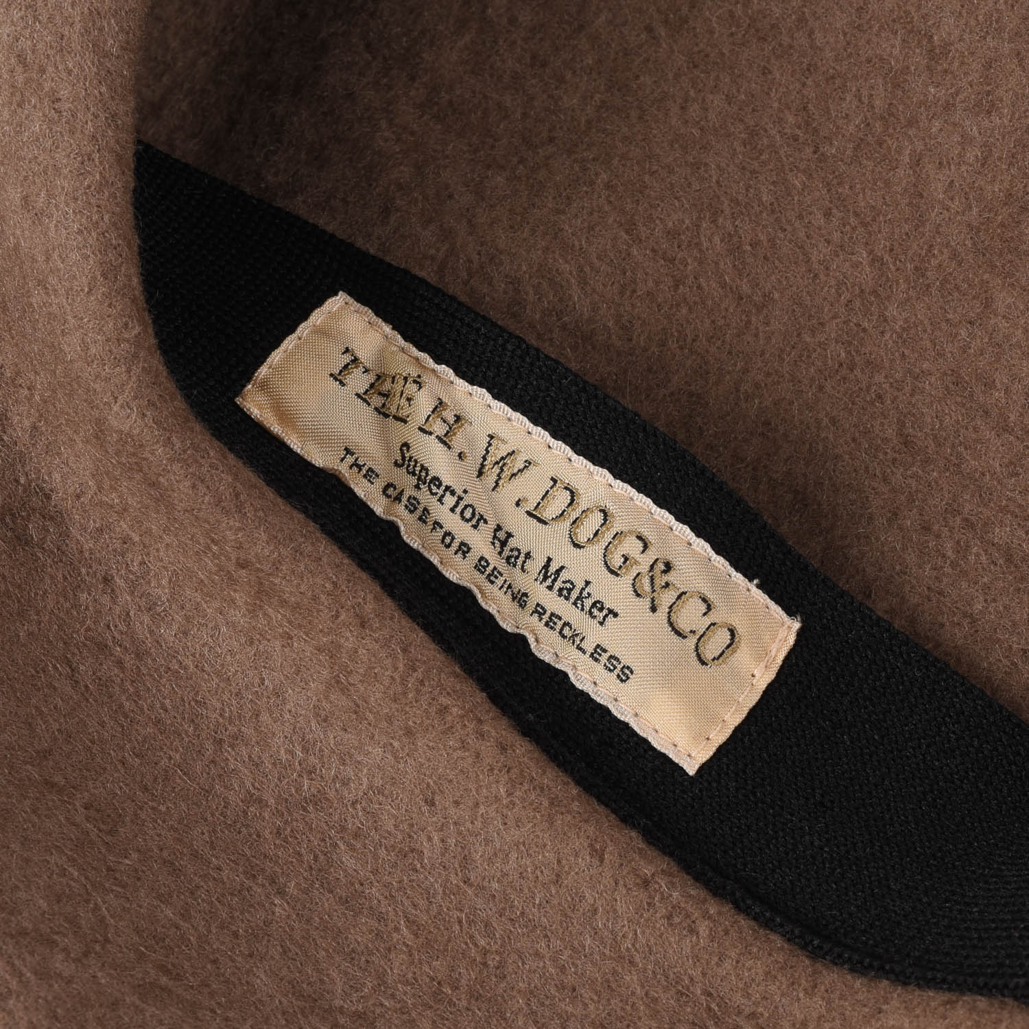 H.W. DOG & CO.  BASIC BERET - BEIGE - Image 3