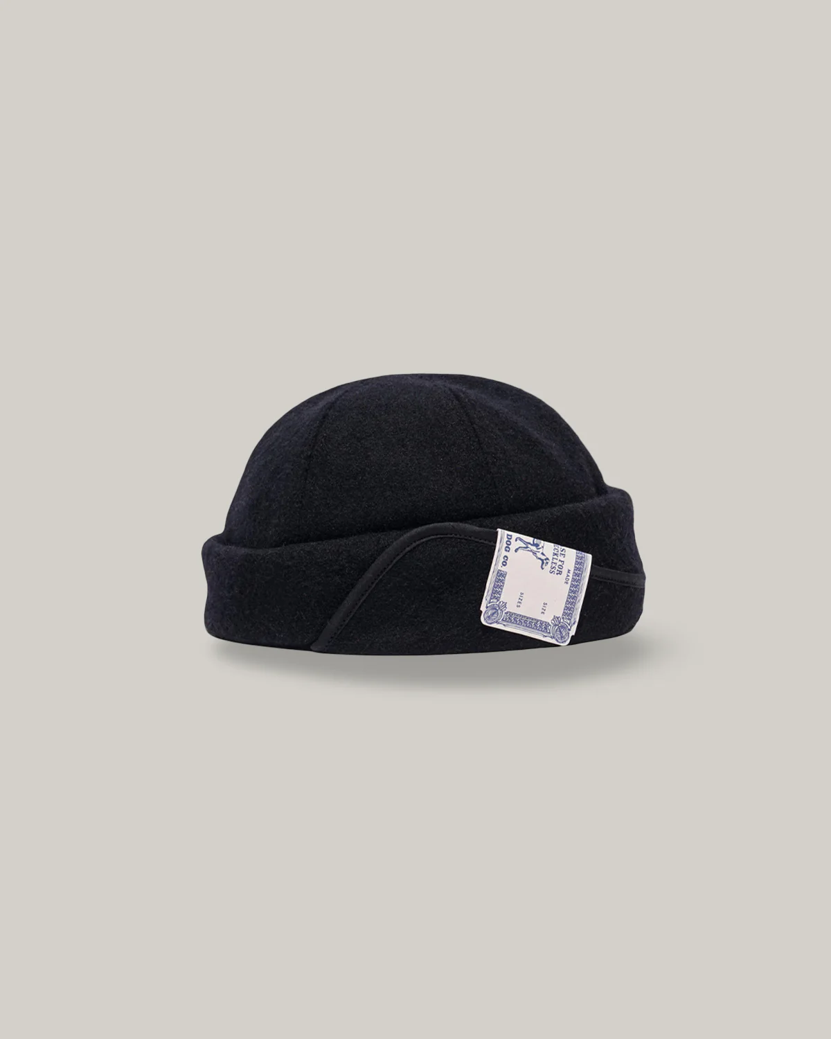 H.W. DOG & CO. FLAP ROLL CAP - BLACK - Image 3