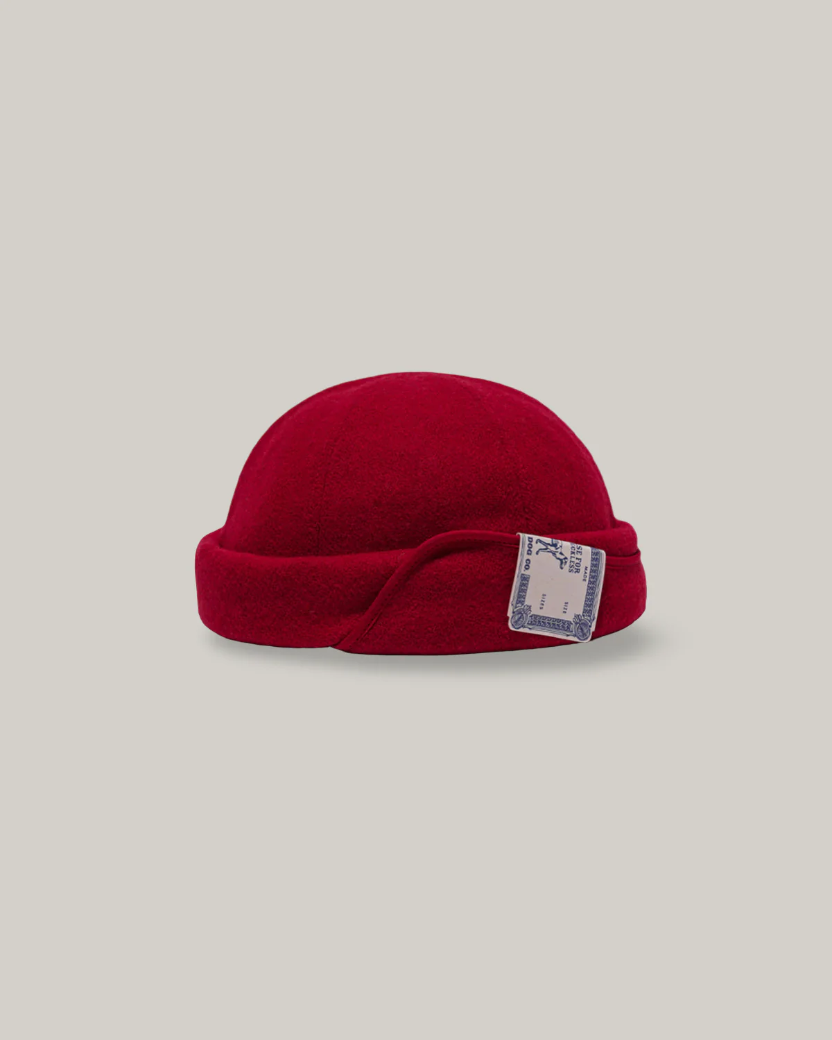 H.W. DOG & CO. FLAP ROLL CAP - RED - Image 4