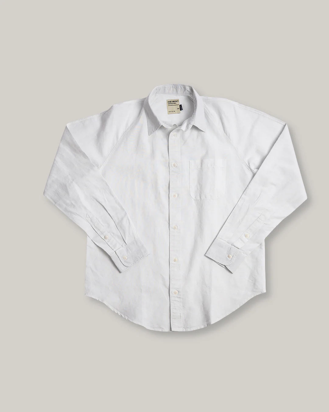 HEIMAT COTTON/ HEMP ARTIST SHIRT GD - WHITE