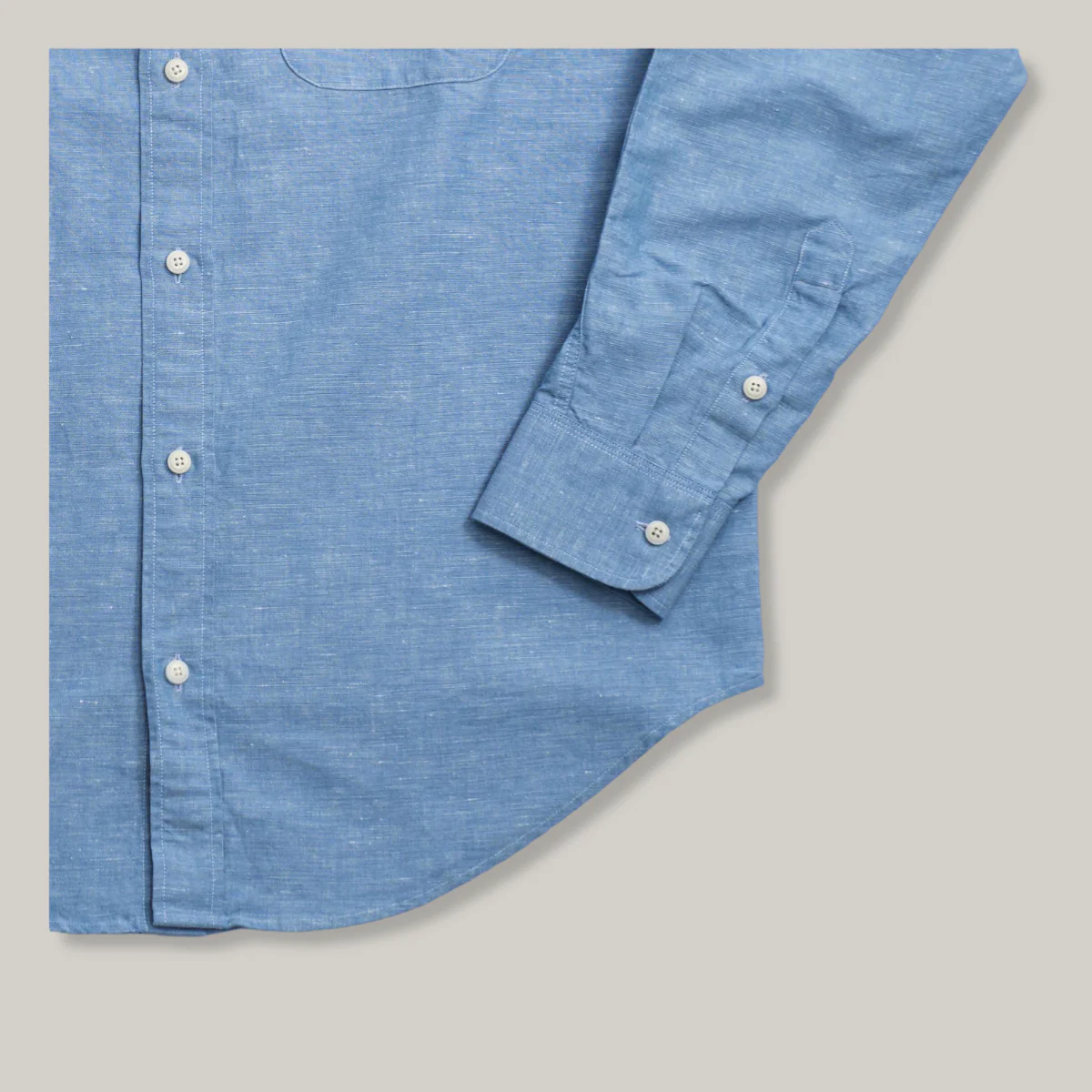 HEIMAT COTTON/ HEMP ARTIST SHIRT - TRAIL BLUE - Image 5