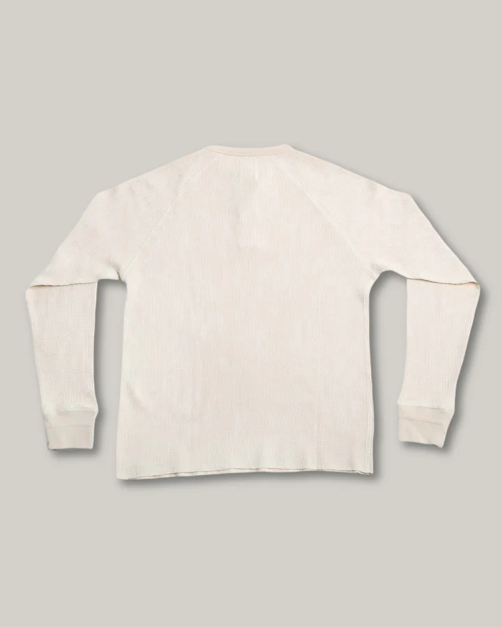HEIMAT HENLEY WAFFLE TOP - SEASHELL - Image 3