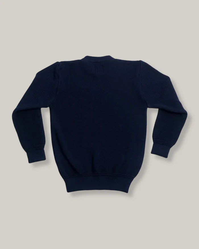 HEIMAT MERINO CREWNECK SWEATER - INK - Image 2