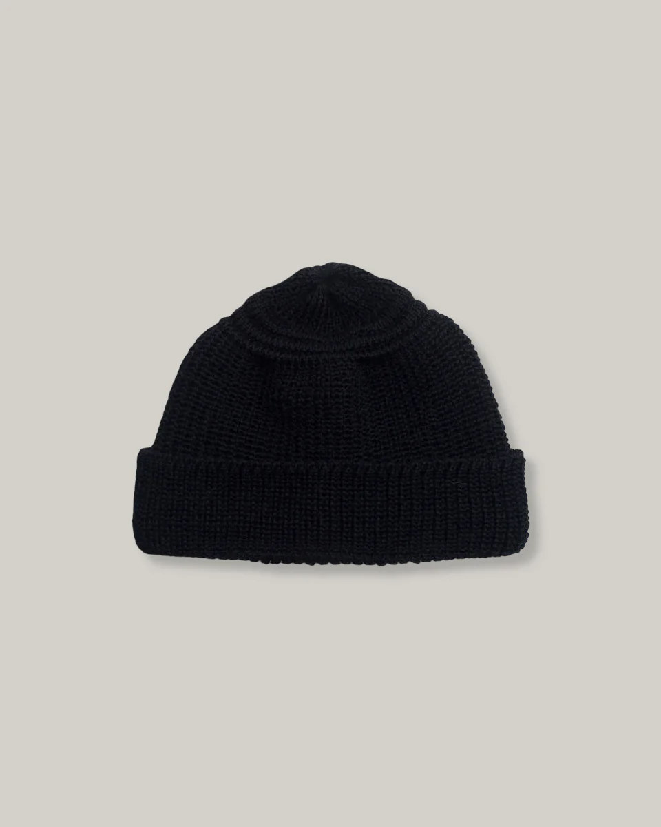 HEIMAT MERINO TRAWLER HAT - BLACK