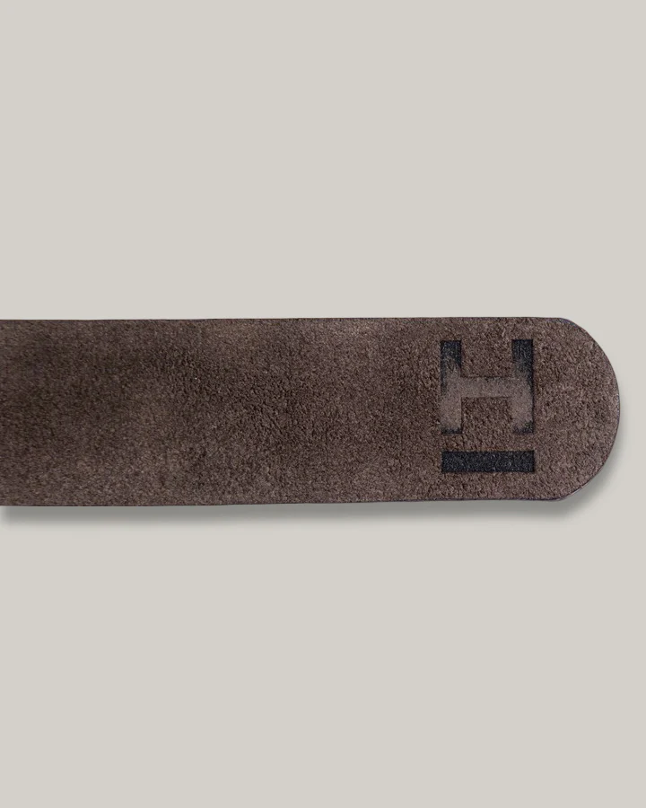 HEIMAT REGATTA BELT - ROUGH OUT LEATHER - WALNUT - Image 3