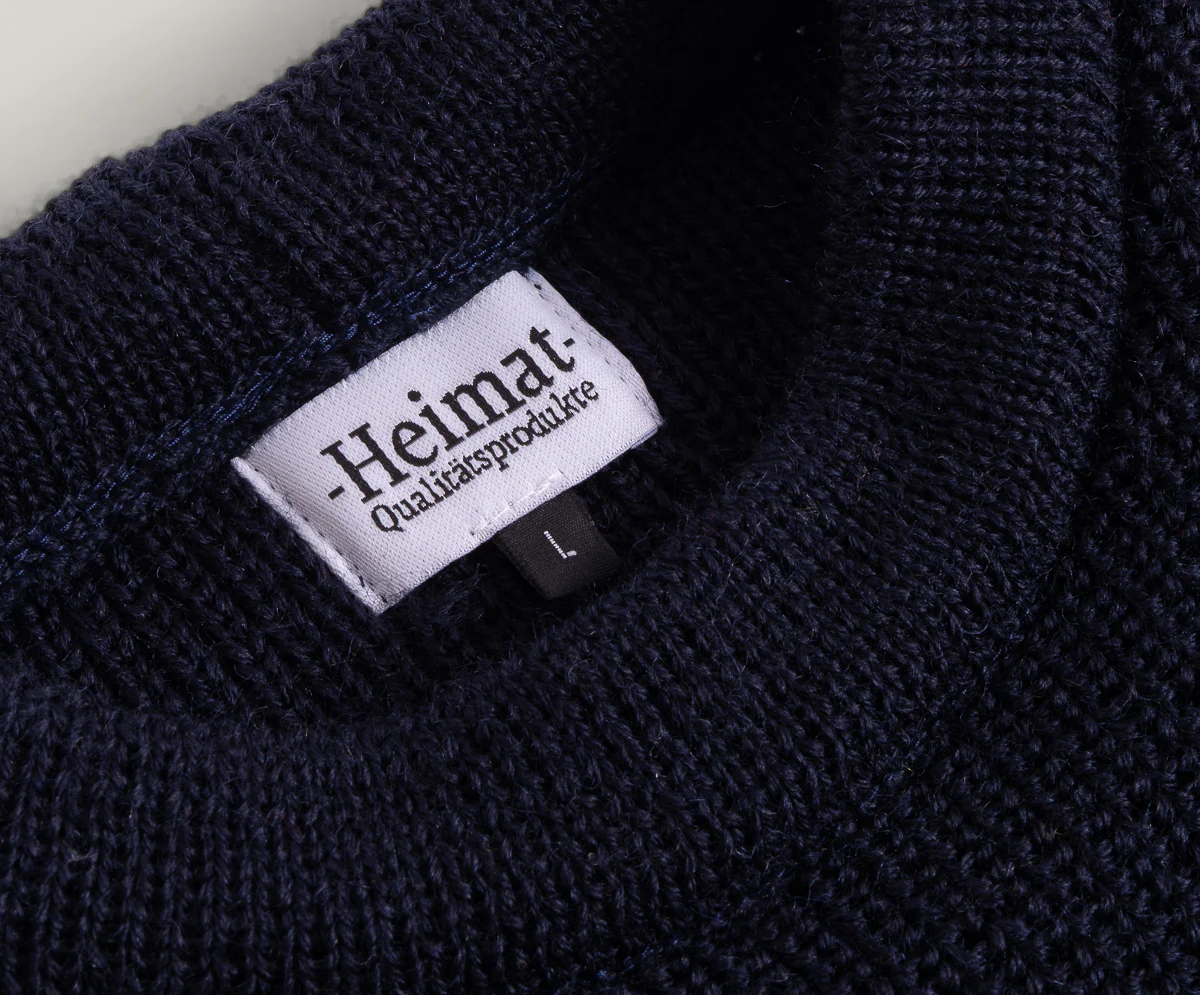 HEIMAT VIRGIN WOOL CREWNECK SWEATER - INK - Image 2