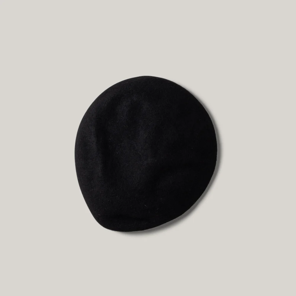 H.W. DOG & CO.  BASIC BERET - BLACK - Image 2