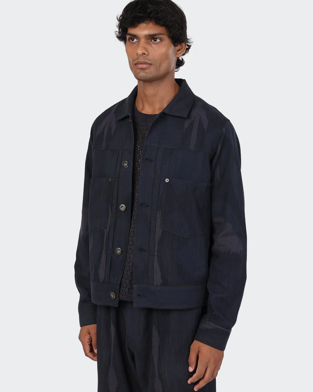 KARDO MARVIN TRUCKER JACKET - MIDNIGHT BLUE - Image 3
