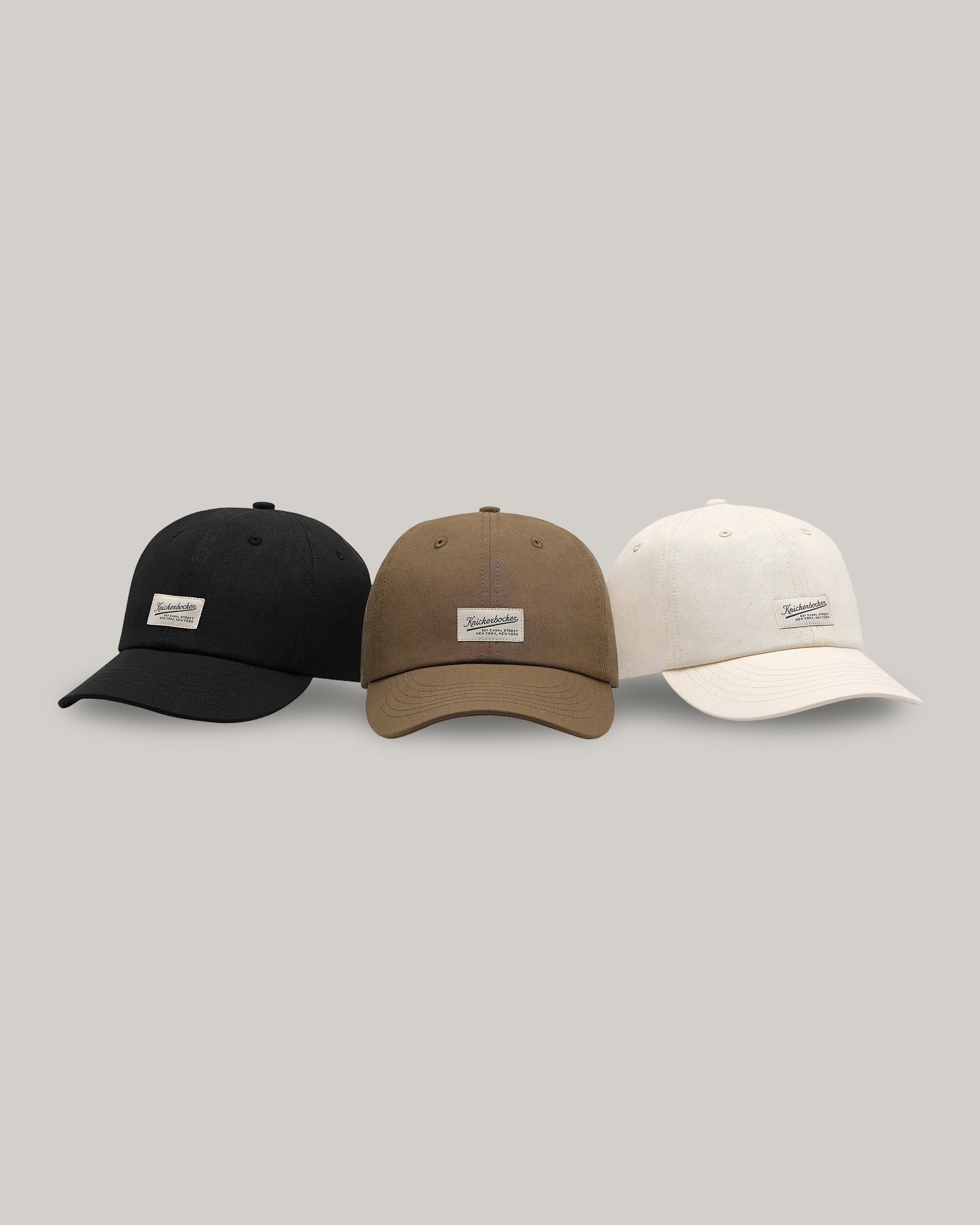 KNICKERBOCKER FLAGSHIP TWILL CAP - BLACK - Image 3