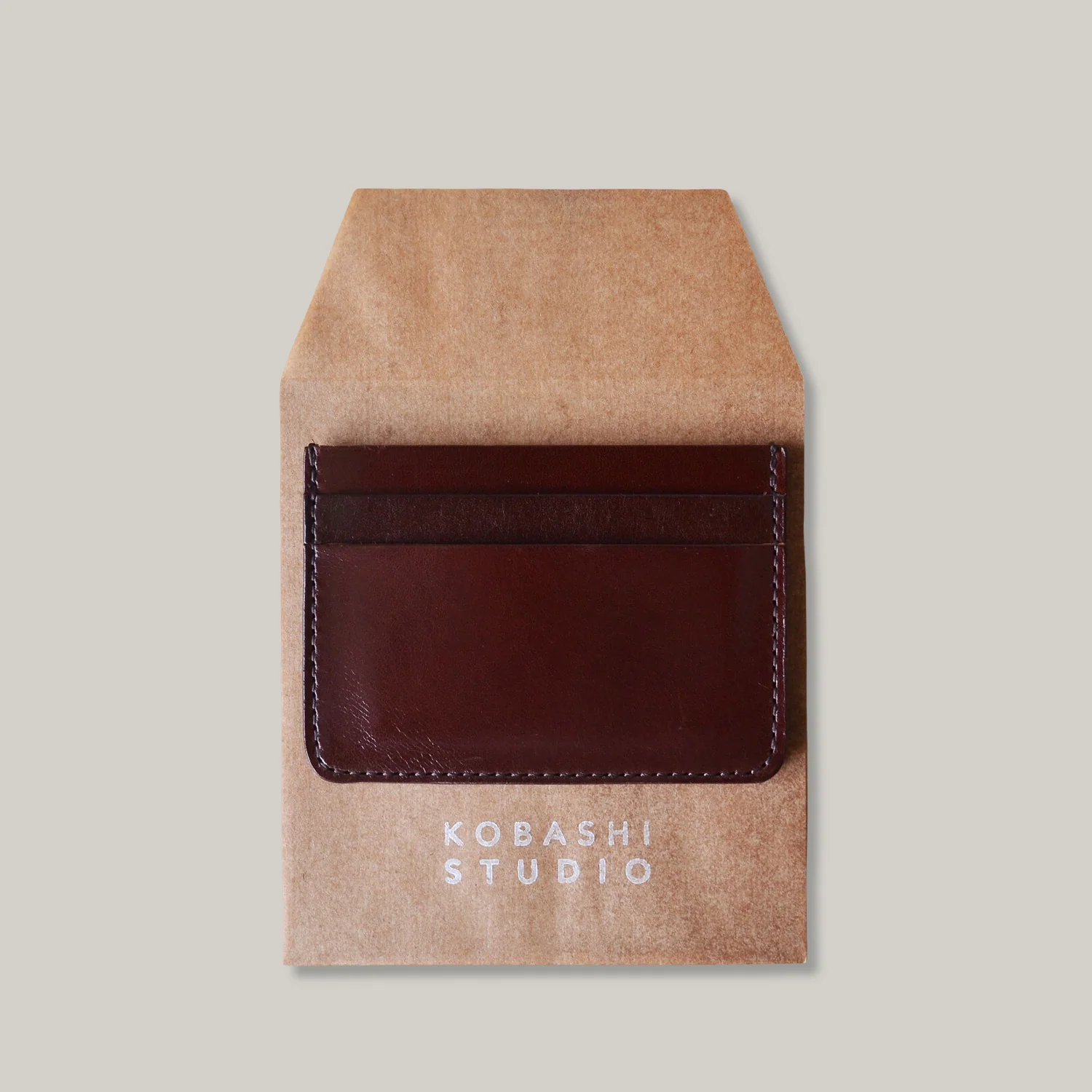 KOBASHI STUDIO CARD SLEEVE - DARK BROWN - Image 5