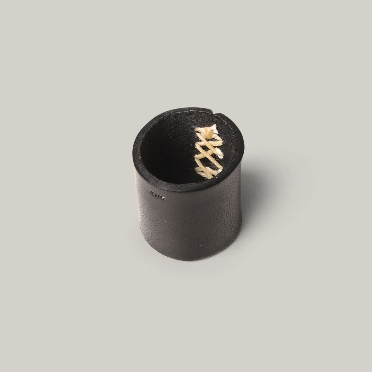KOBASHI STUDIO LEATHER BANDANA RING - BLACK - Image 3