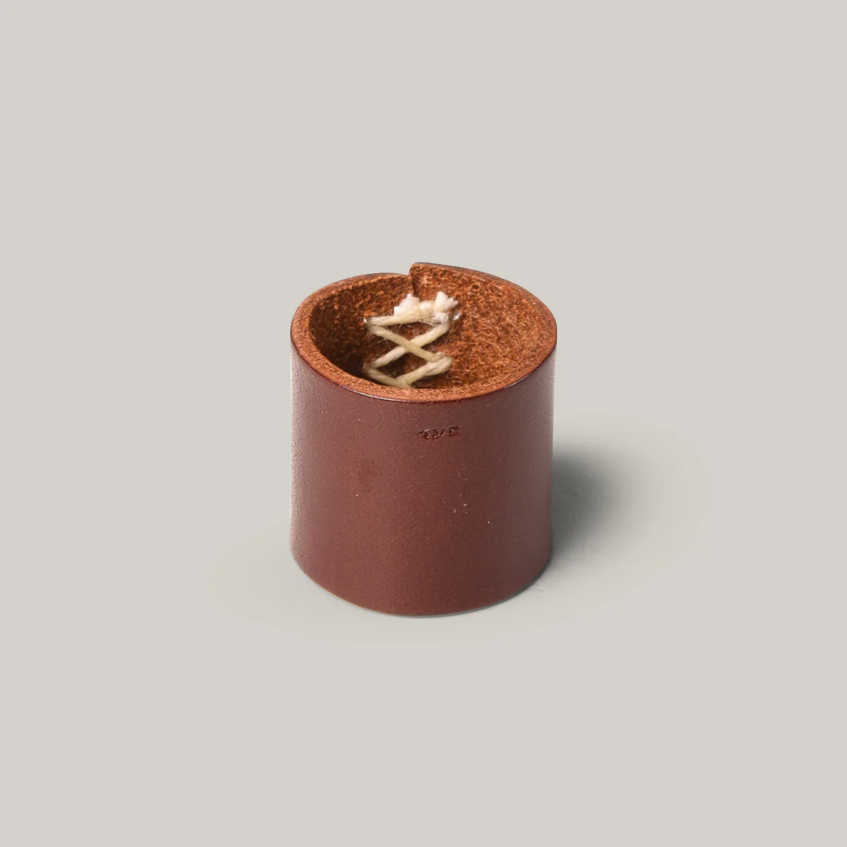 KOBASHI STUDIO LEATHER BANDANA RING - BROWN - Image 3