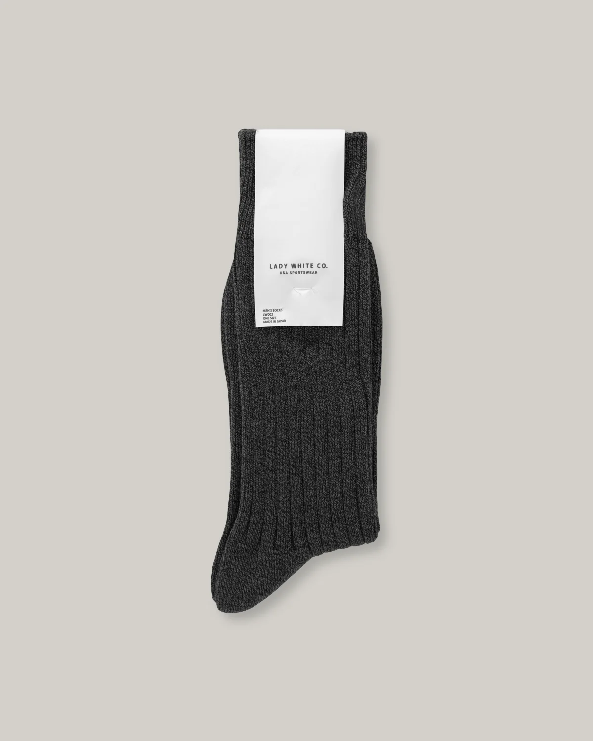 LADY WHITE CO. LW-C SOCK - BLACK MELANGE