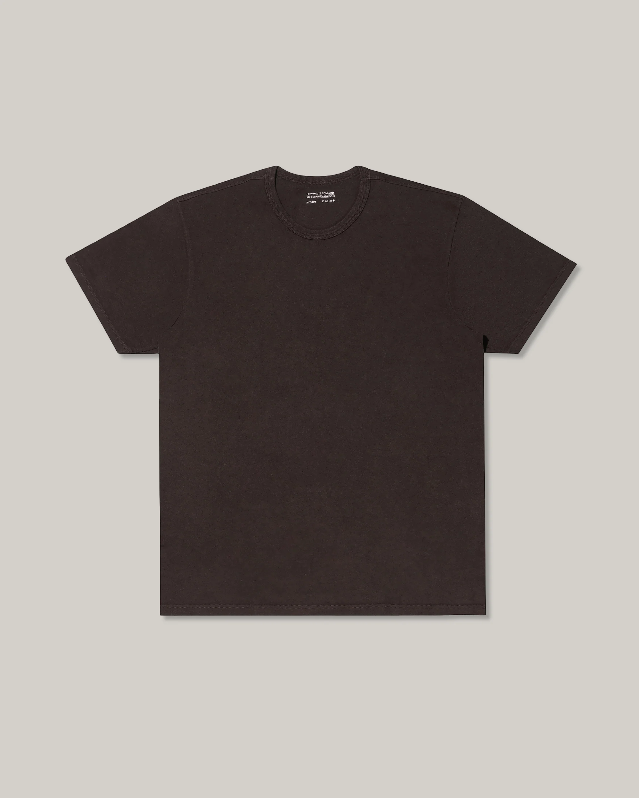 LADY WHITE CO. TEE 2 PACK - BLACK MUSHROOM