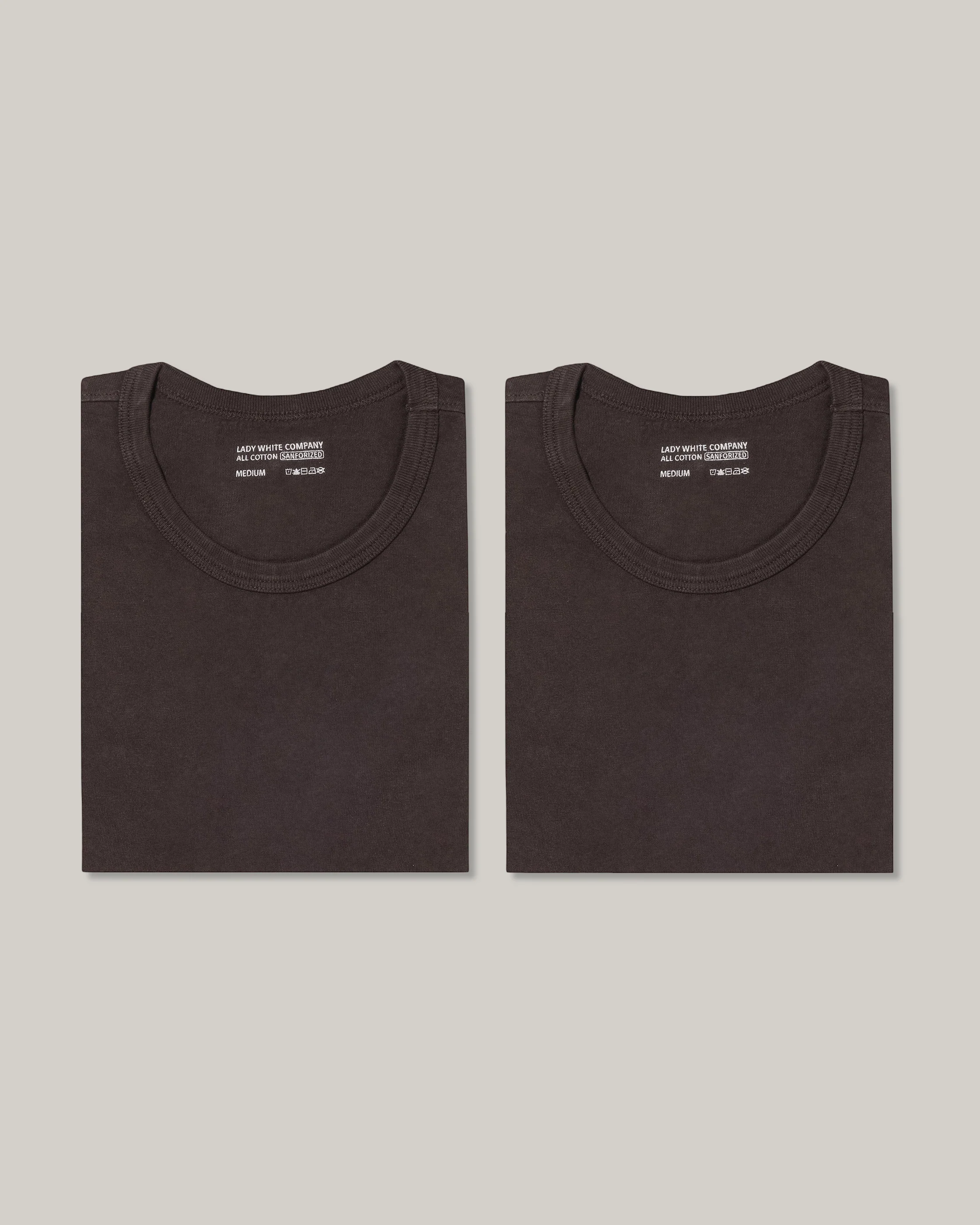 LADY WHITE CO. TEE 2 PACK - BLACK MUSHROOM - Image 2