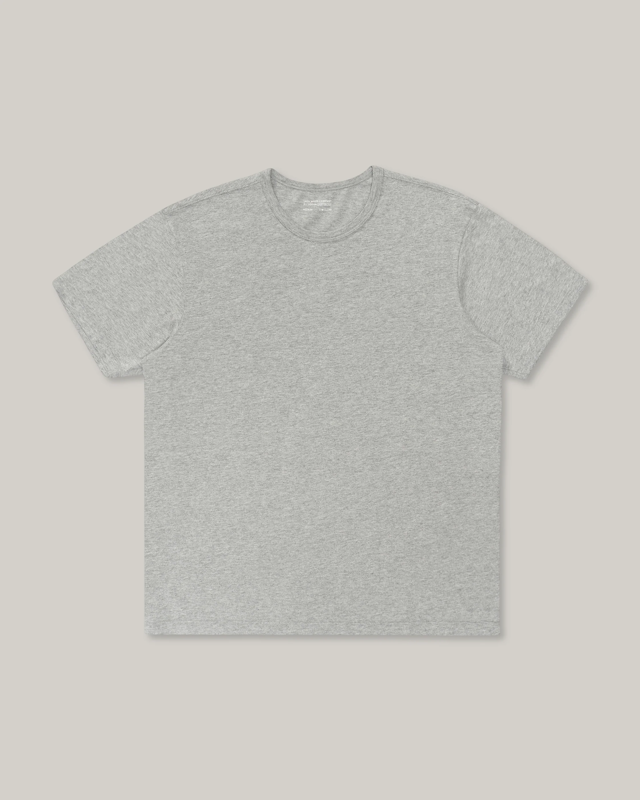 LADY WHITE CO. TEE 2 PACK - HEATHER GREY