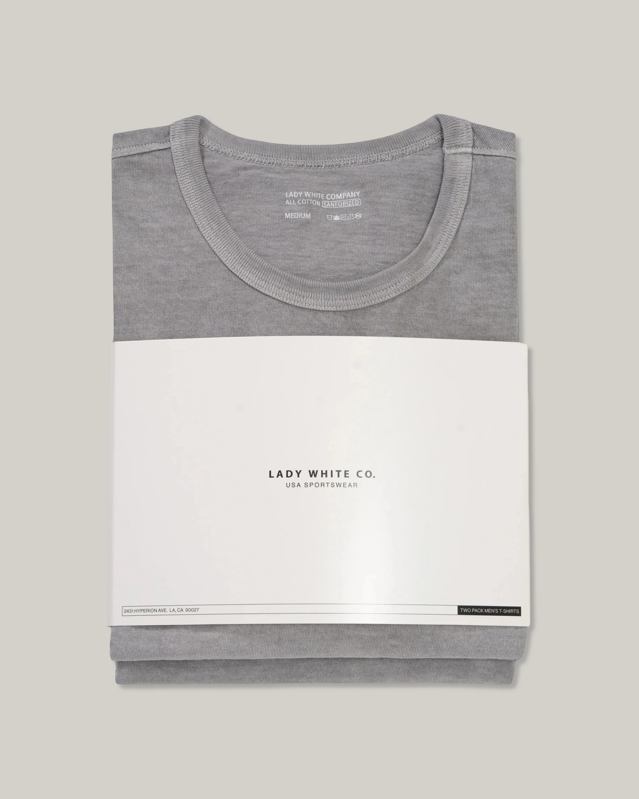 LADY WHITE CO. TEE 2 PACK - PIGMENT CHALK - Image 3