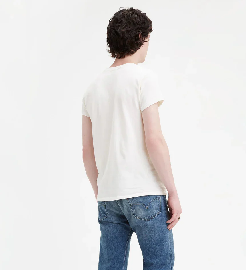 LEVI'S VINTAGE CLOTHING 1950's SPORTSWEAR TEE - WHITE - Image 2