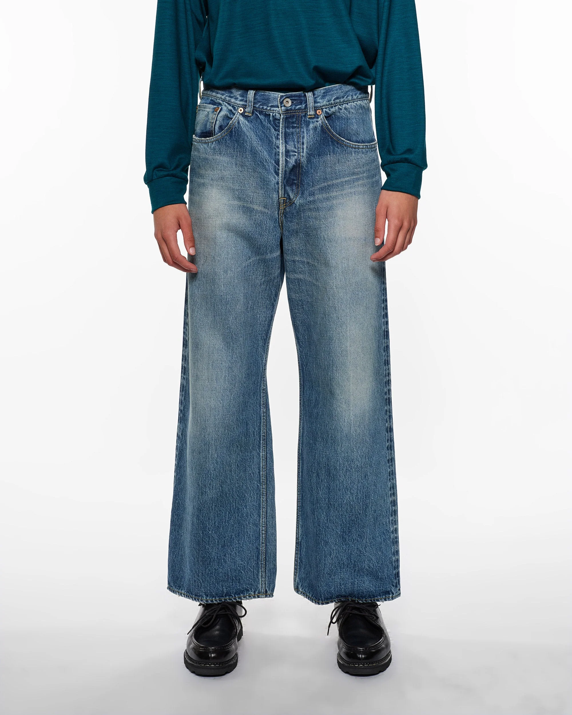 MARKA WIDE LEG JEANS - USED WASHED - Image 6