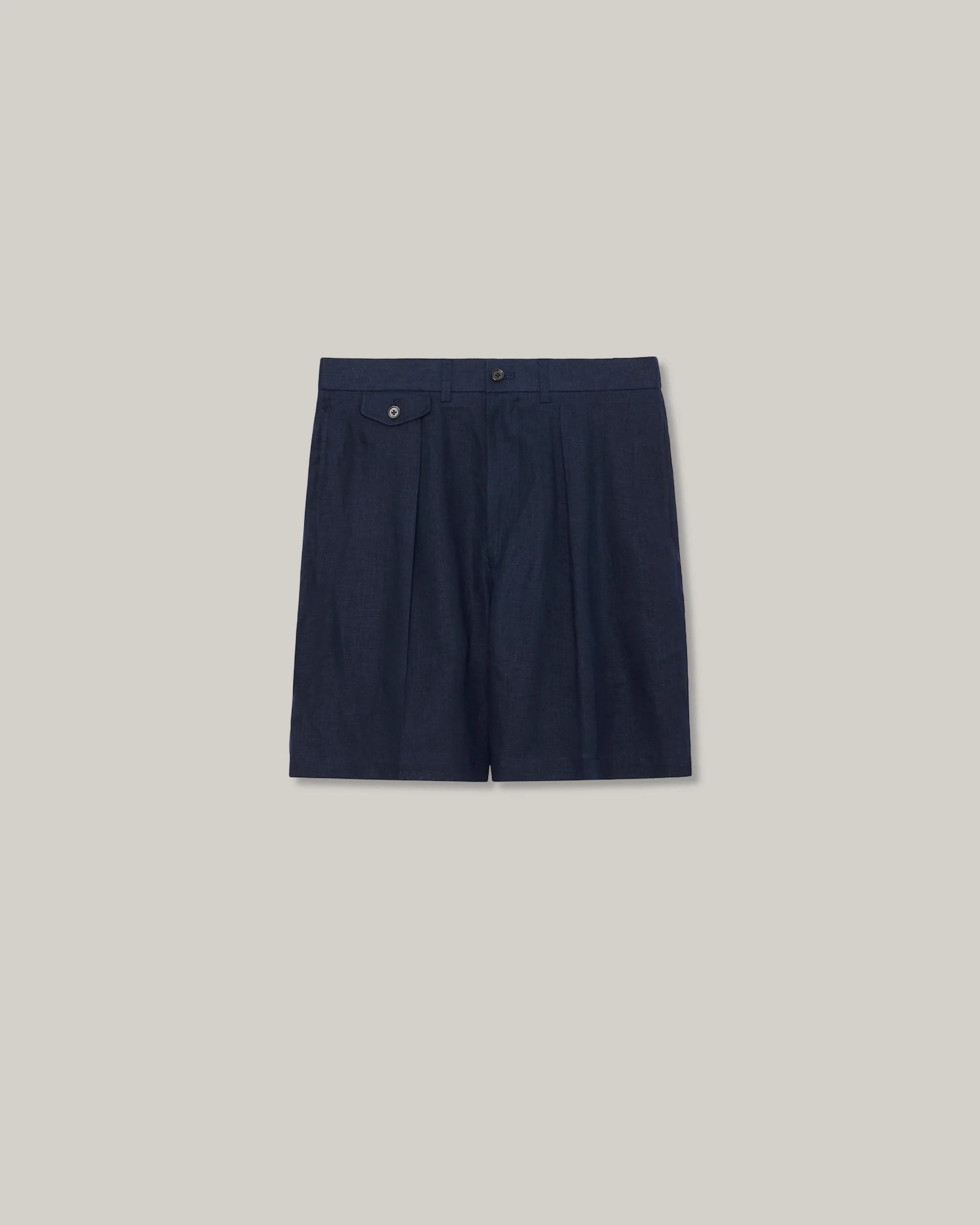 MARKAWARE CLASSIC FIT HEMP SHORTS - NAVY