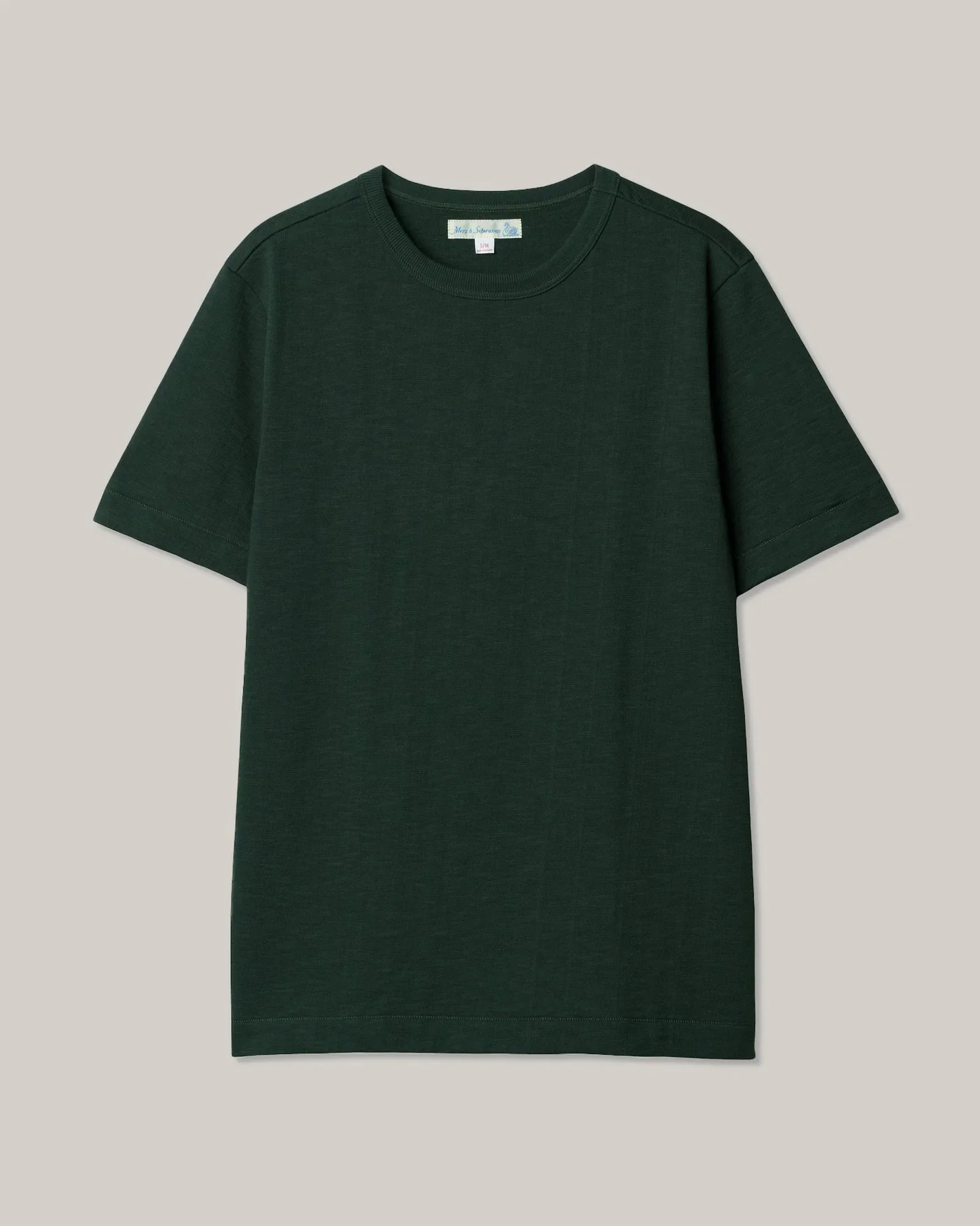 MERZ B. SCHWANEN 2S14 CREW NECK T-SHIRT RELAXED FIT - FOREST