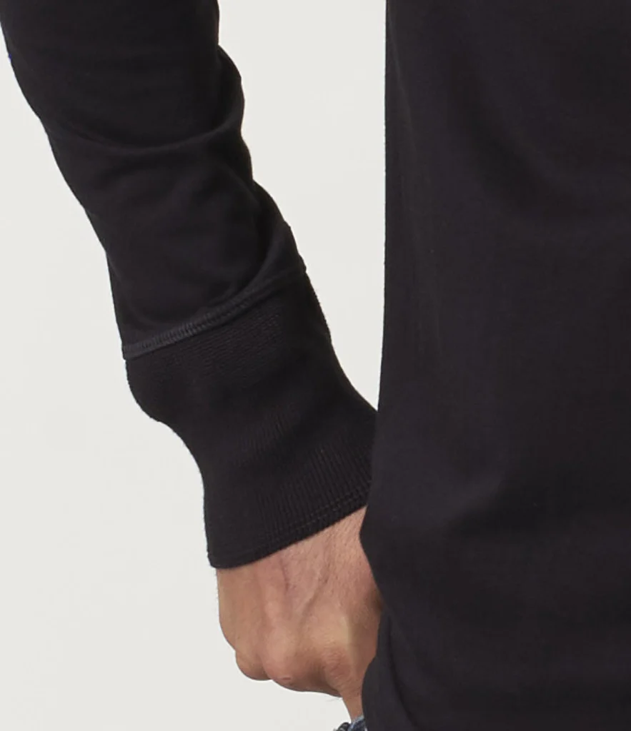 MERZ B SCHWANEN HENLEY SHIRT 206 - DEEP BLACK - Image 3