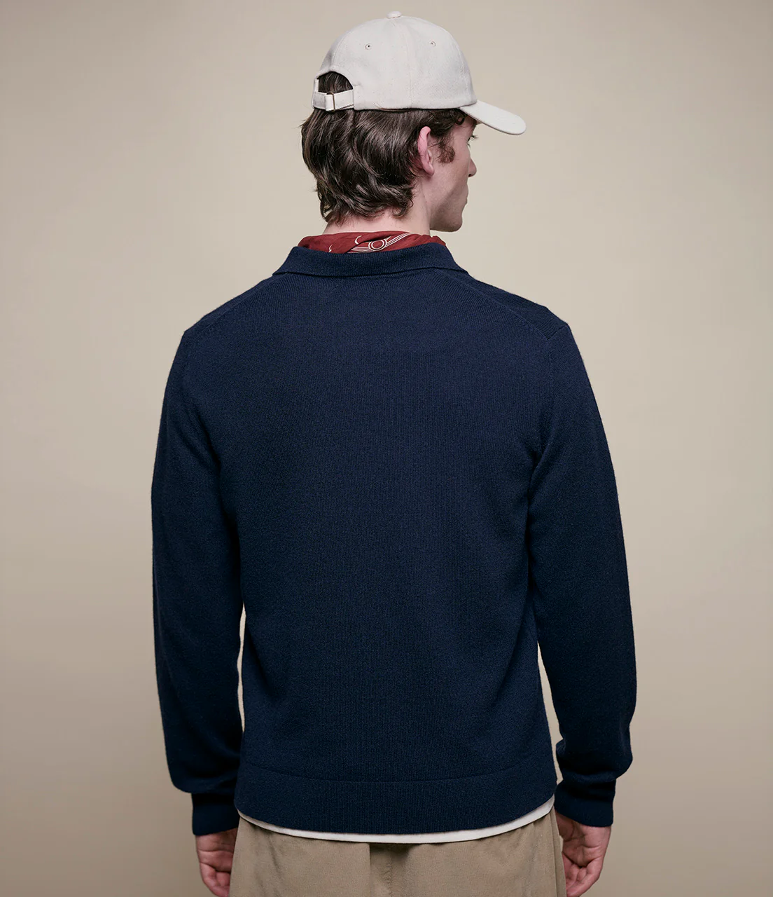 MERZ B. SCHWANEN KNIT POLO 01 -  DARK NAVY - Image 5