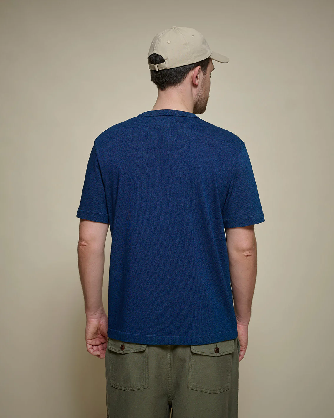 MERZ B. SCHWANEN MEN'S TEE03 T-SHIRT - INDIGO - Image 3