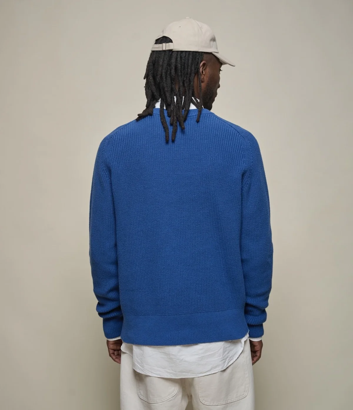MERZ B. SCHWANEN RIBBED KNIT PULLOVER - WASHED BLUE - Image 3