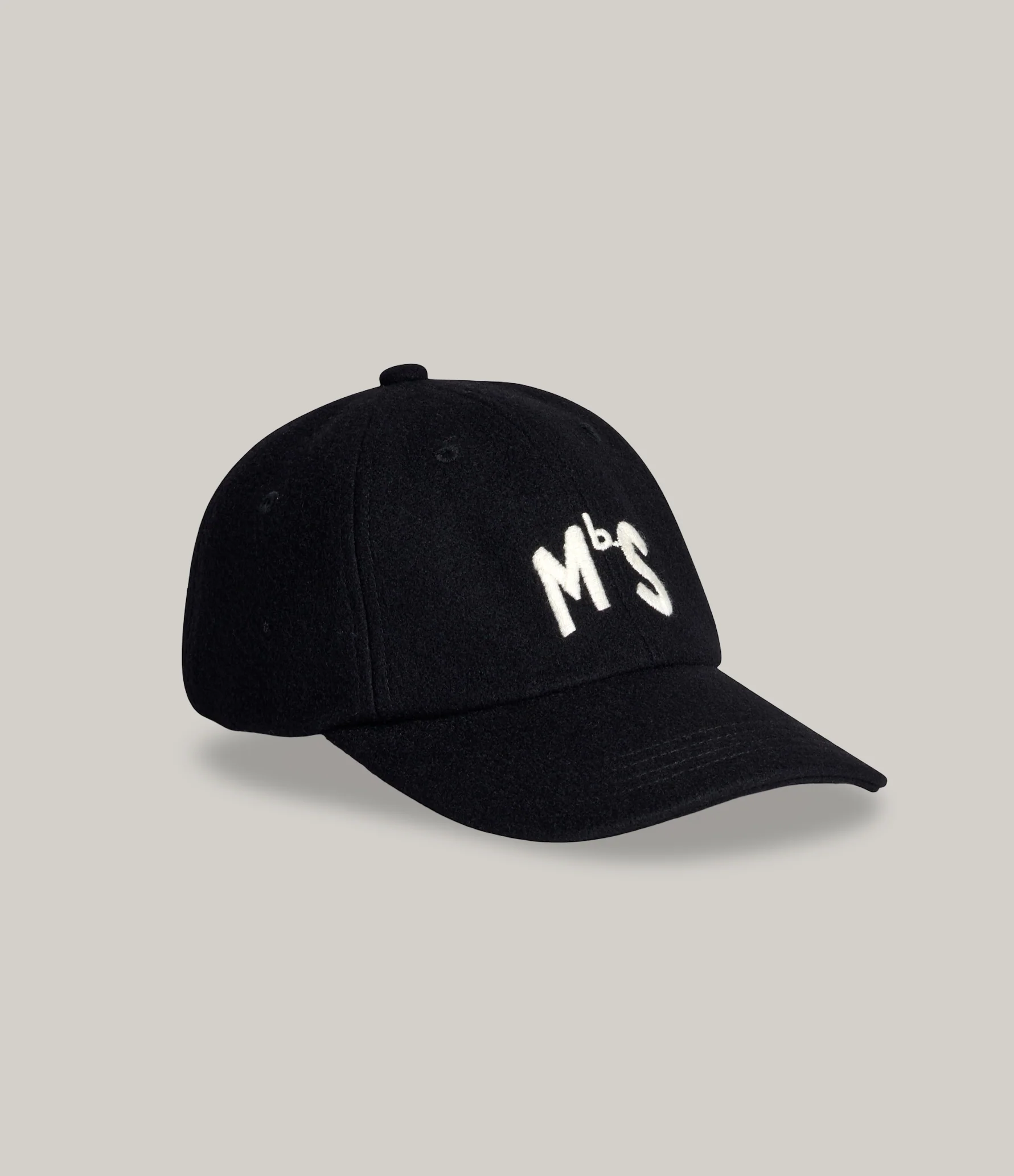 MERZ B. SCHWANEN WOOL MBS LOGO CAP - DEEP BLACK - Image 2