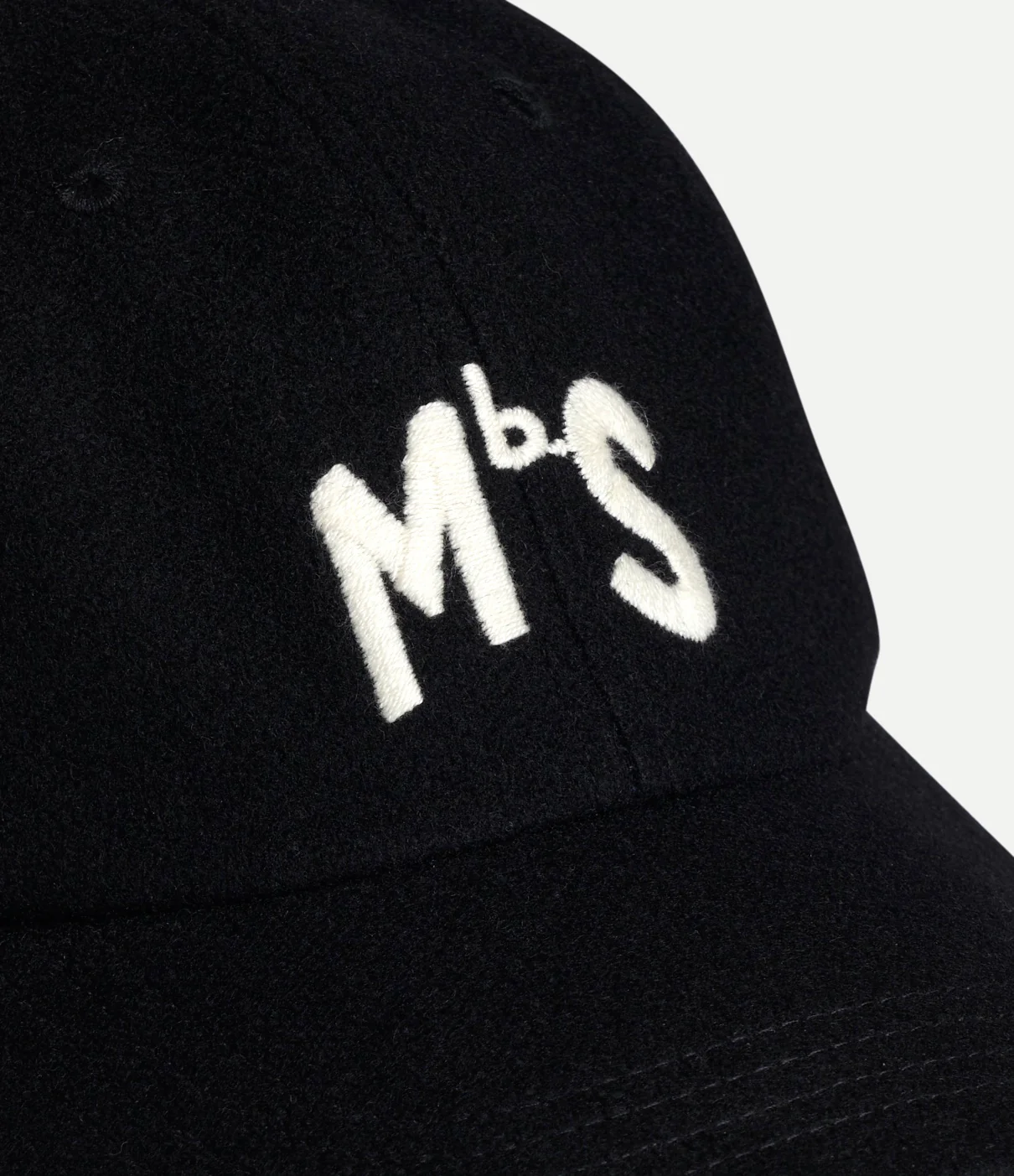 MERZ B. SCHWANEN WOOL MBS LOGO CAP - DEEP BLACK - Image 6